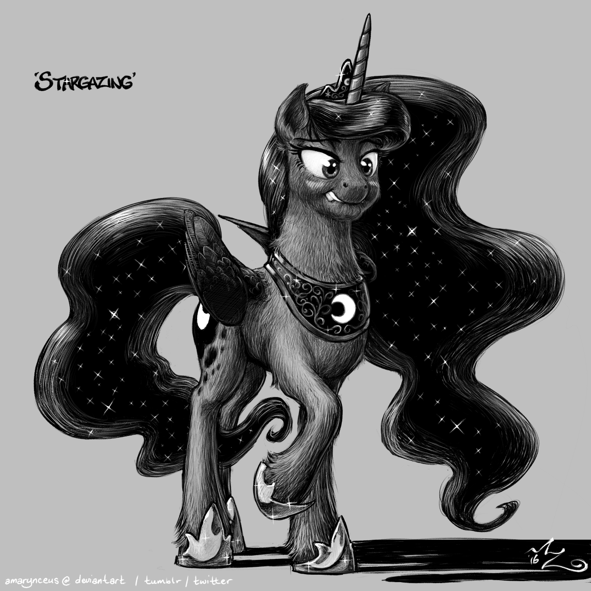 Stargazing - My little pony, Princess luna, Amarynceus