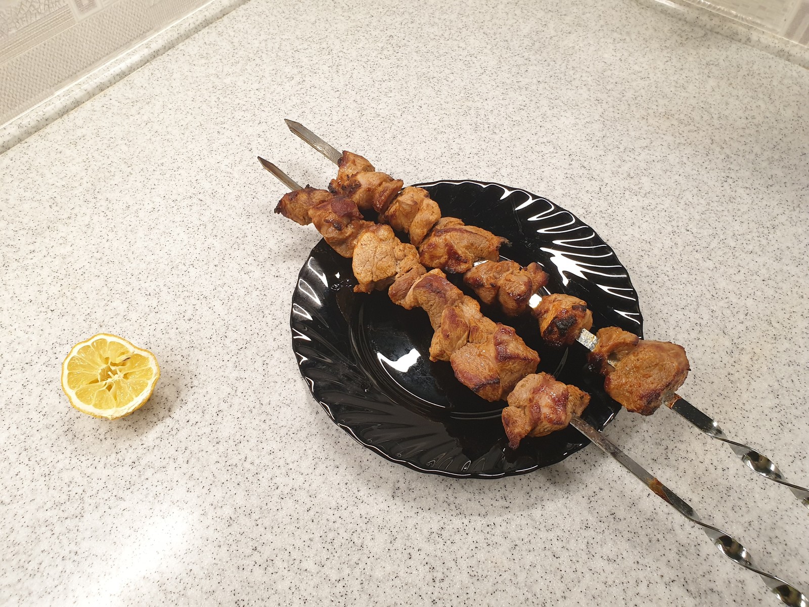 With the first barbecue me! - My, Shashlik, Spring, Cooking, Hooray, Longpost