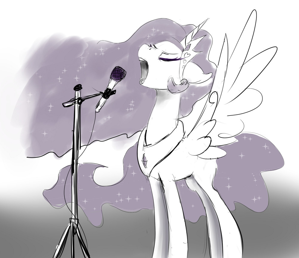 Princess Molestia sings with her mouth - My little pony, Princess celestia, Molestia, Xbi