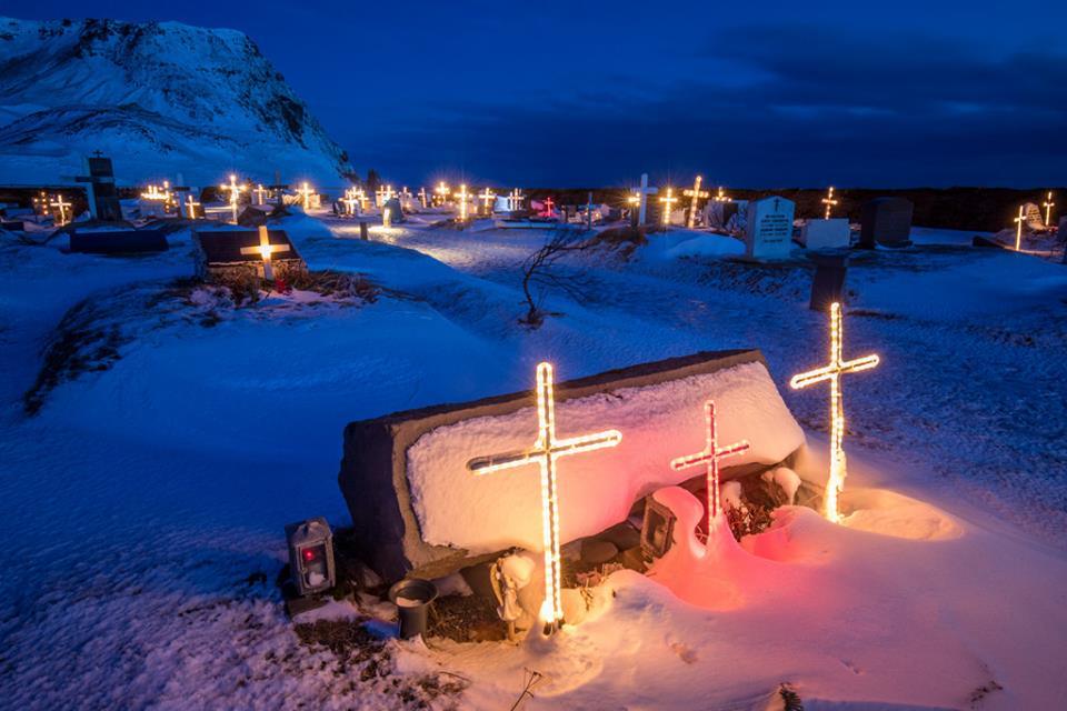 Cemetery in Iceland. - Cemetery, Illuminations, Suddenly, Iceland