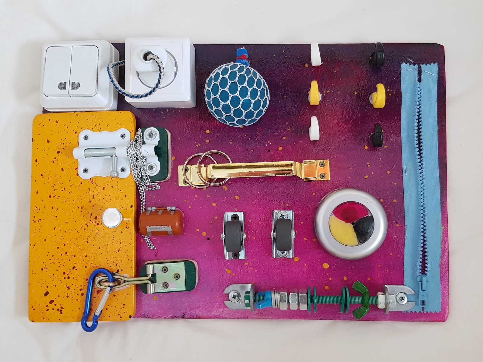 Do-it-yourself businessboard - My, Busyboard, Art, Masterpiece, Beautiful, Painting, Longpost