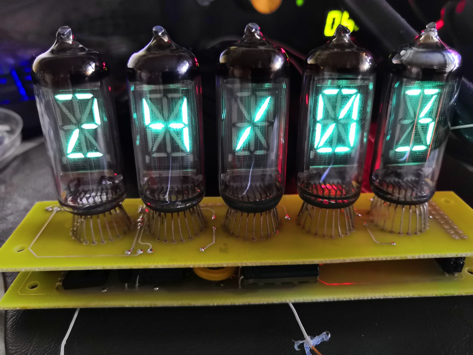 Холодные часы v2.0 - Моё, Часы, Nixie clock, Гифка, Видео, Длиннопост