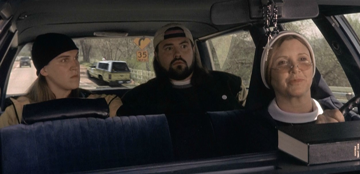 Photos from the set and interesting facts for the film Jay and Silent Bob Strike Back 2001. - Kevin Smith, Jason Mews, Shannon Elizabeth, Celebrities, Jay and Silent Bob, Photos from filming, Interesting, Longpost