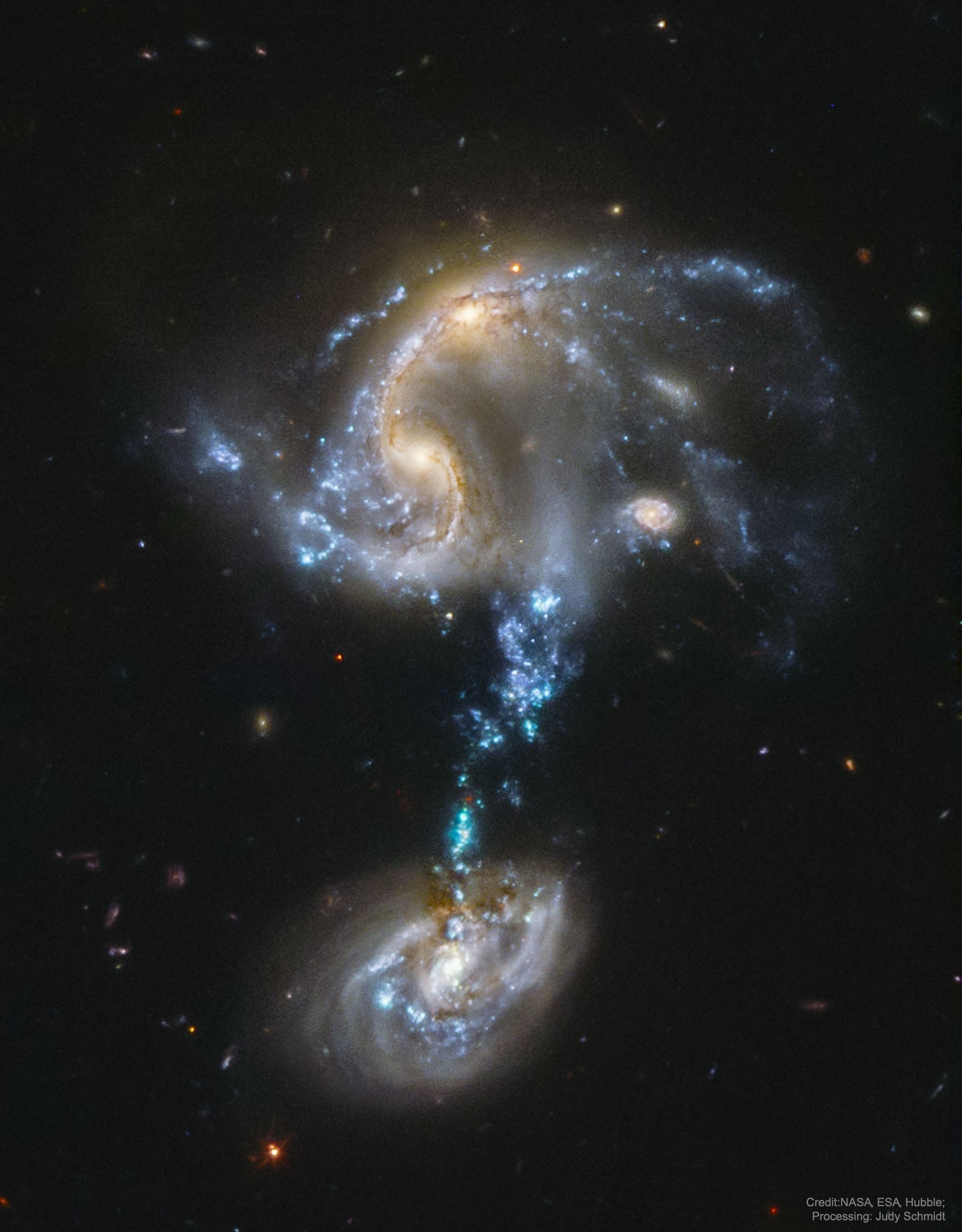 Merging galaxies - Galaxy, Pictures from space, Universe, Merging galaxies, Longpost, Space