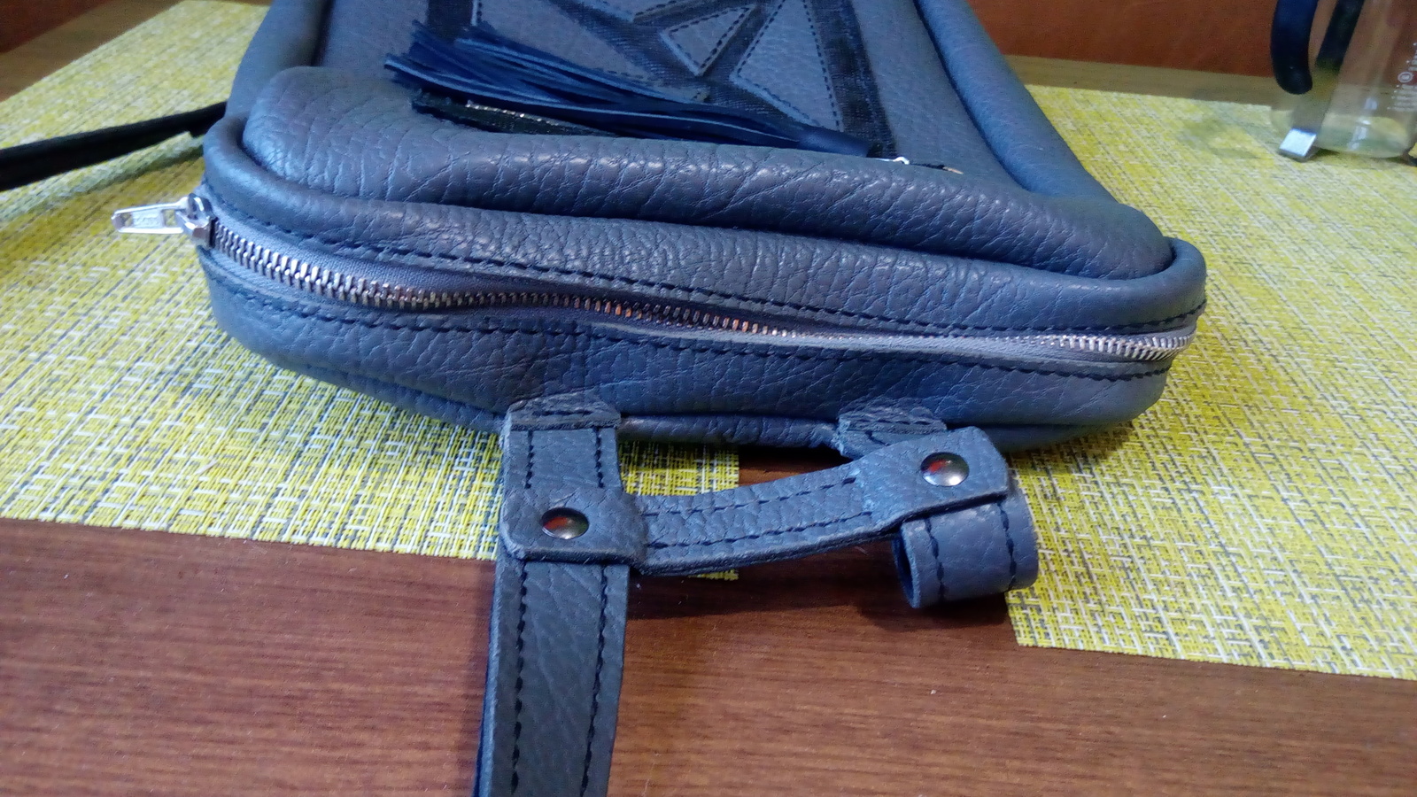 DIY leather backpack - My, Leather, Needlework with process, Backpack, With your own hands, Crafts, Longpost