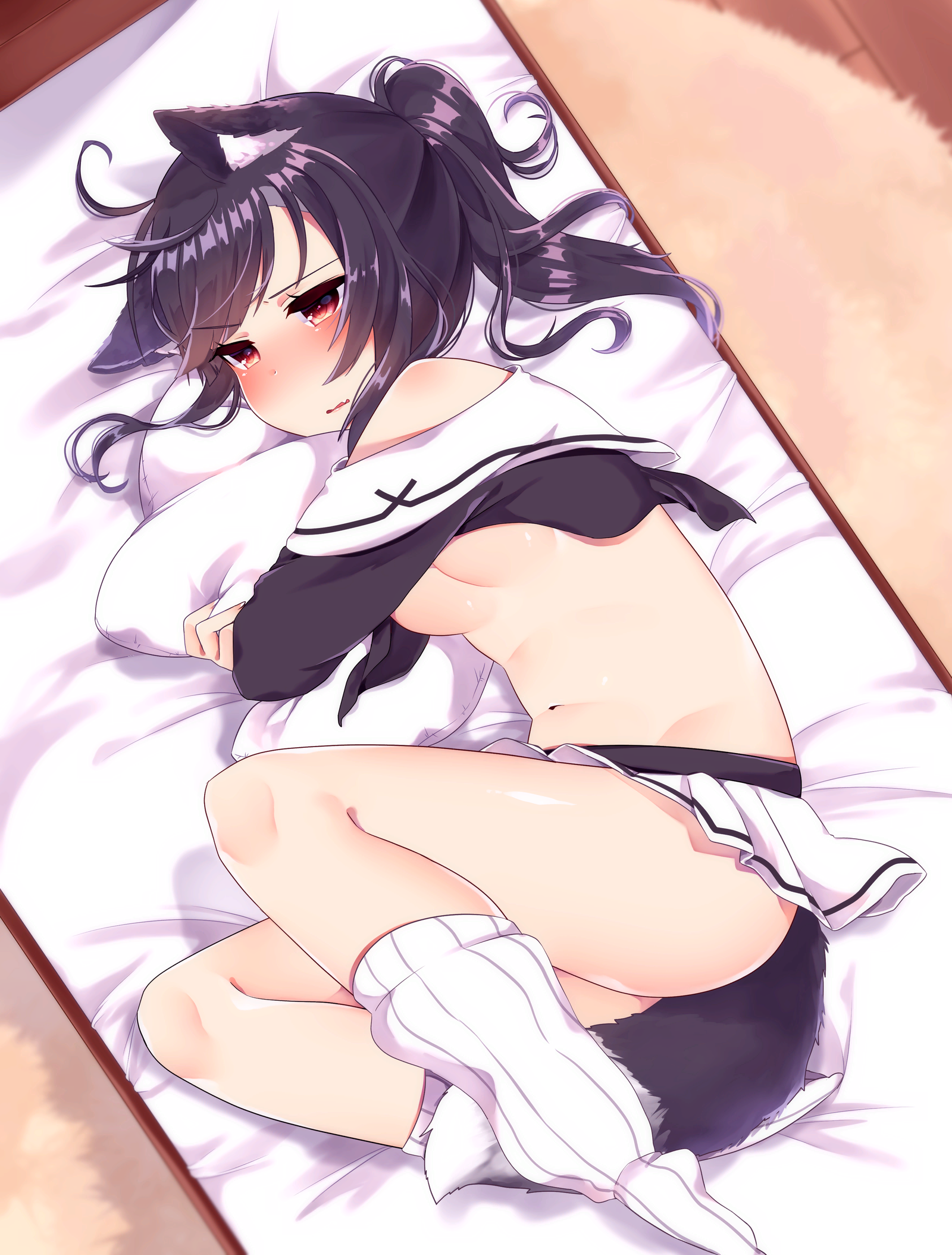 [Art] Shigure - NSFW, Anime, Not anime, Anime art, Azur lane, Shigure, Animal ears