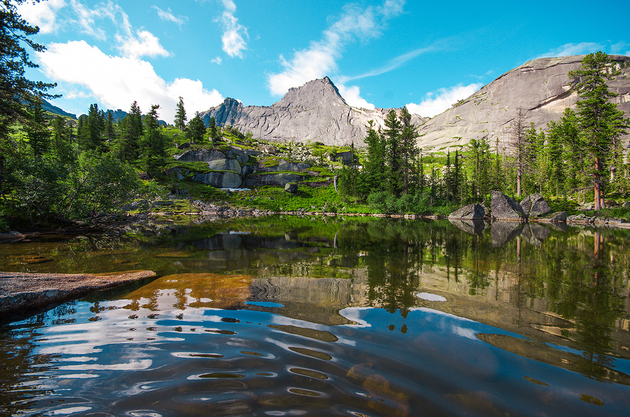 Lake Azure - My, Ergaki, Travels, Tourism, Russia, Landscape, Azure Lake, Longpost