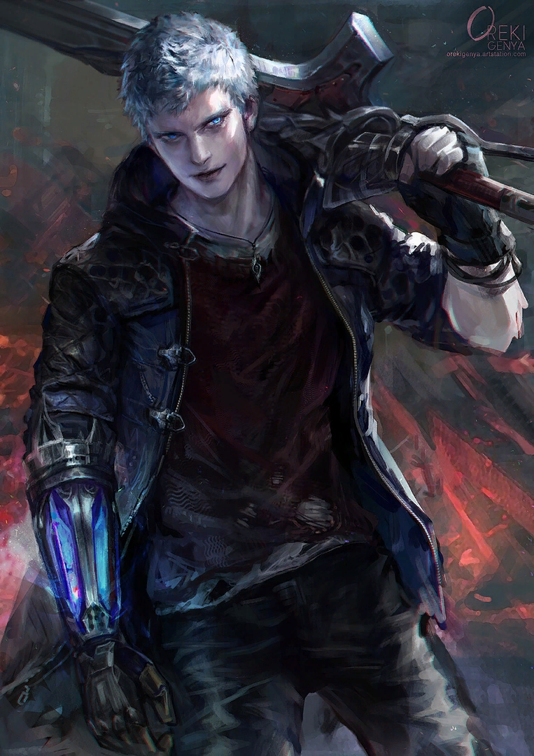 Nero - Devil may cry 5, Nero, Games, Devil may cry, Art, Oreki genya