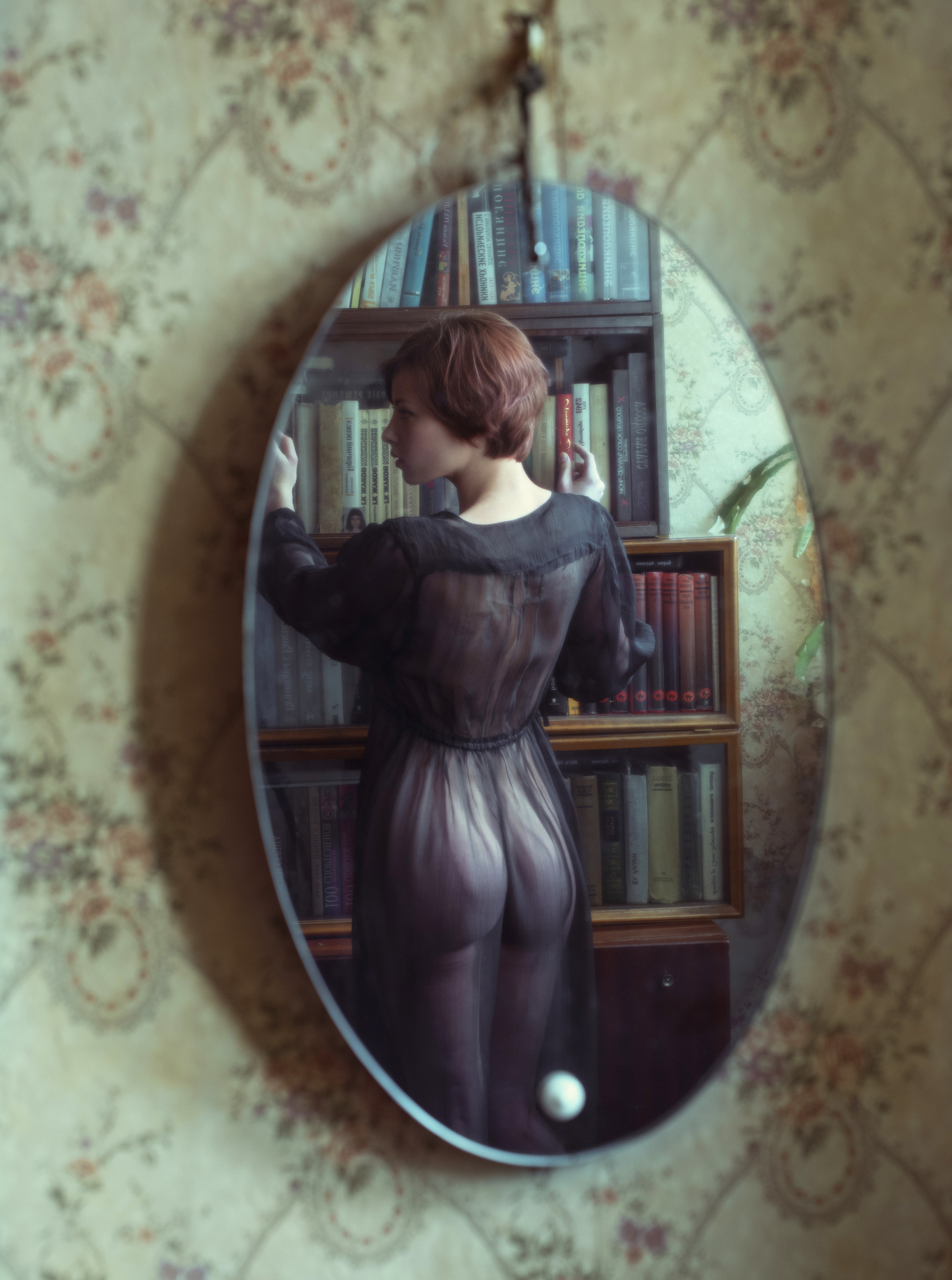 Mirror (photographer David Dubnitsky) - NSFW, Erotic, Beautiful girl, Longpost, Booty, Breast, Nipples, Mirror, David Dubnitsky, Photographer David Dubnitsky