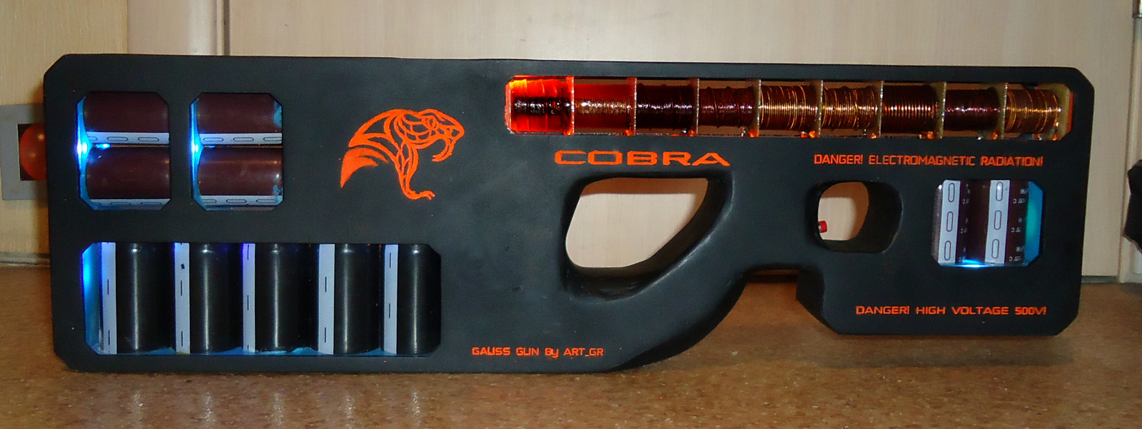 Gauss Gun COBRA - My, Gaussian cannon, Coilgun, , Weapon, Video, Longpost