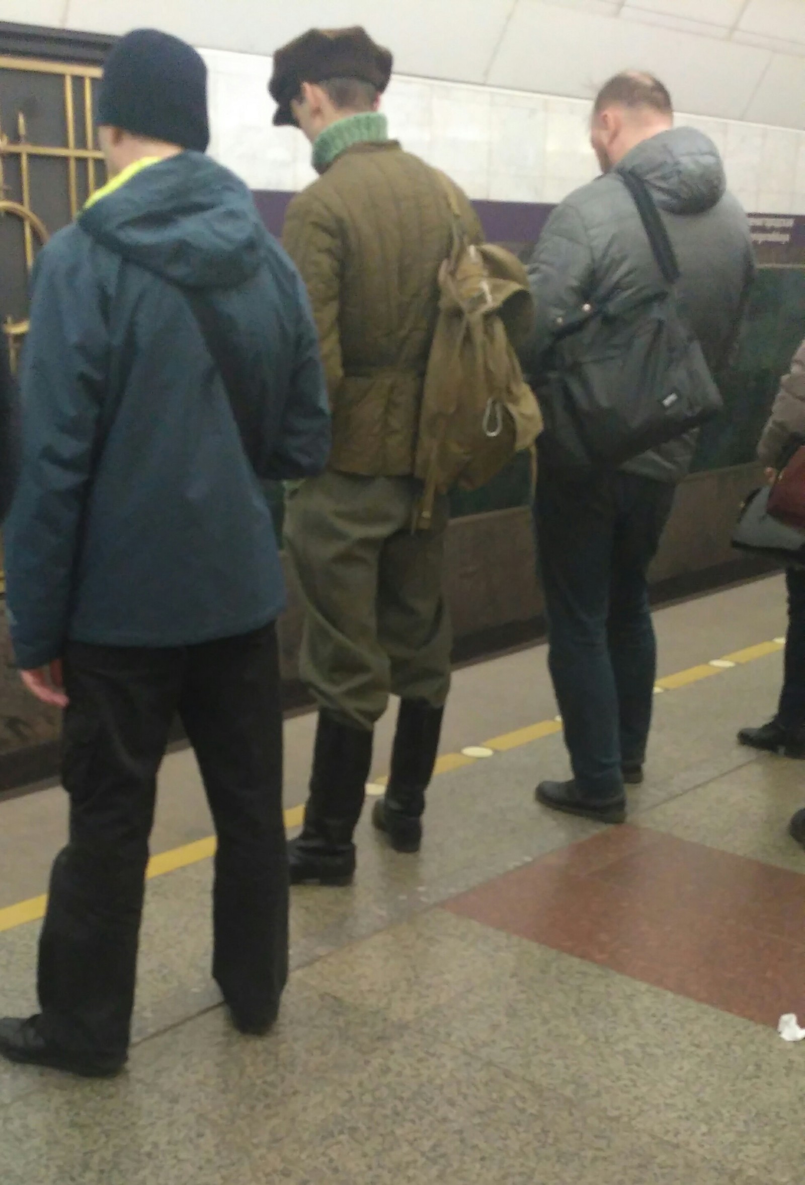 Here it is - Style! - My, Metro, Saint Petersburg, Cloth, The photo