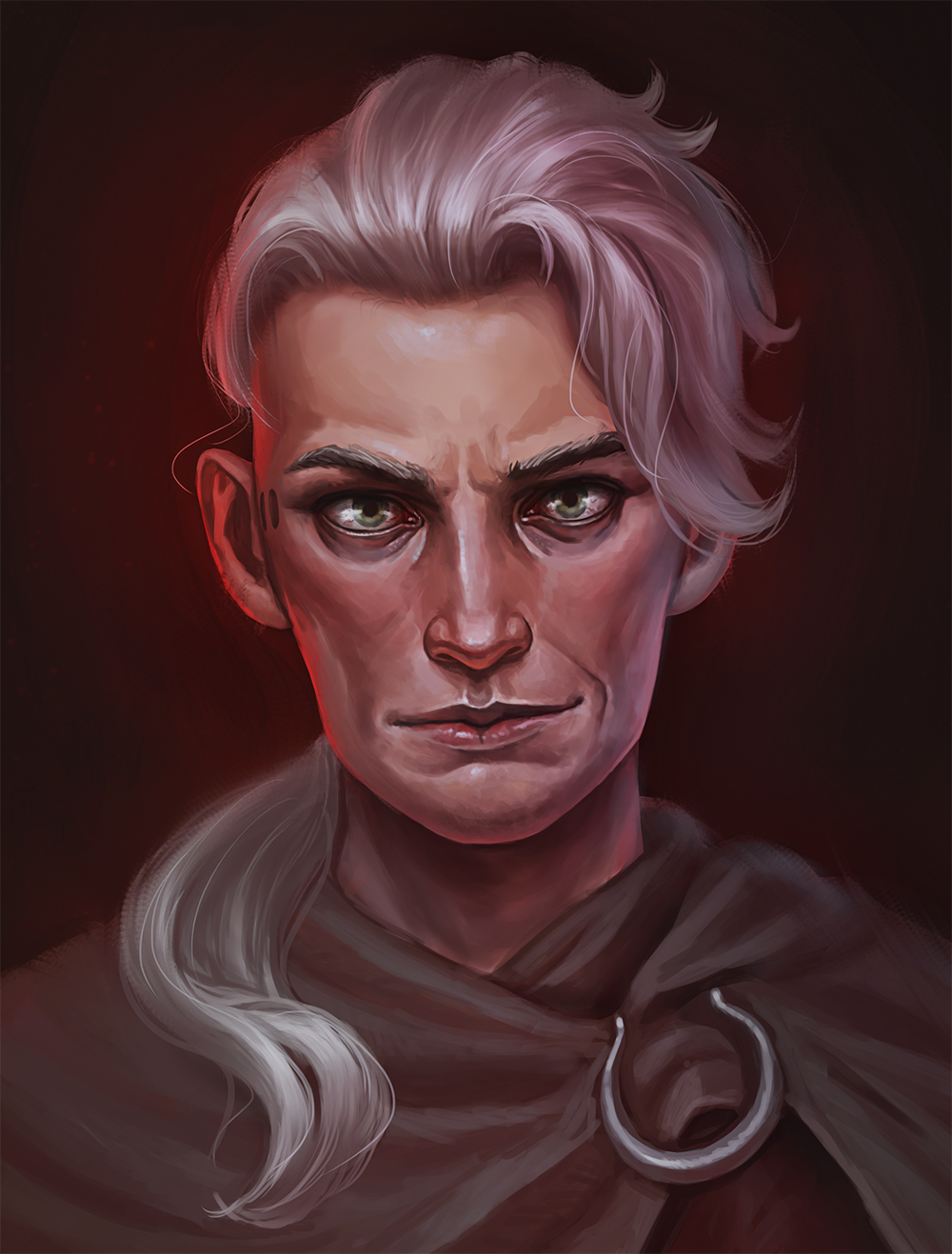 Portrait of a character for a desktop. - My, Art, Portrait, Tabletop role-playing games