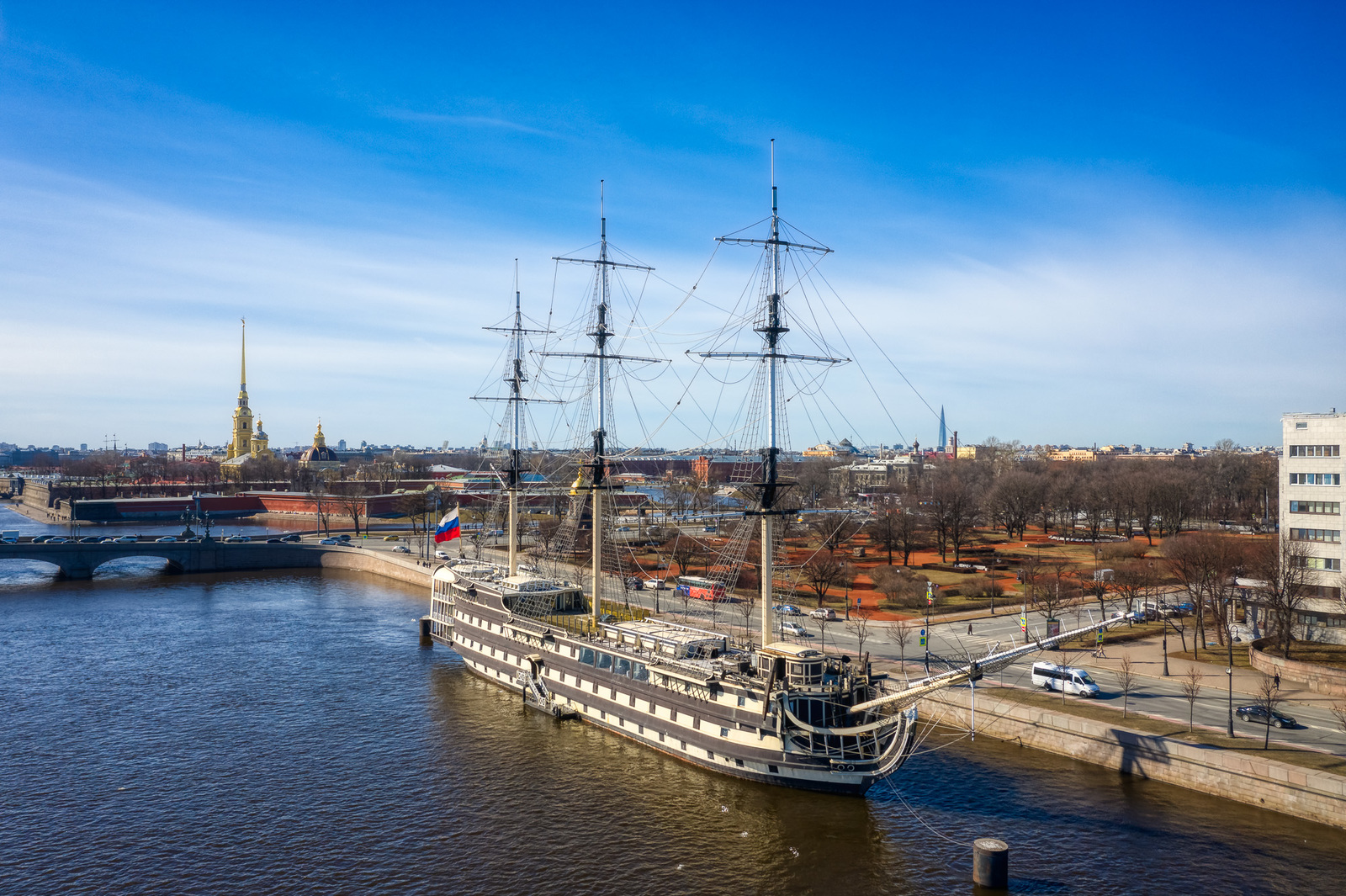 Frigate Grace - My, Frigate, , Saint Petersburg, Aerial photography