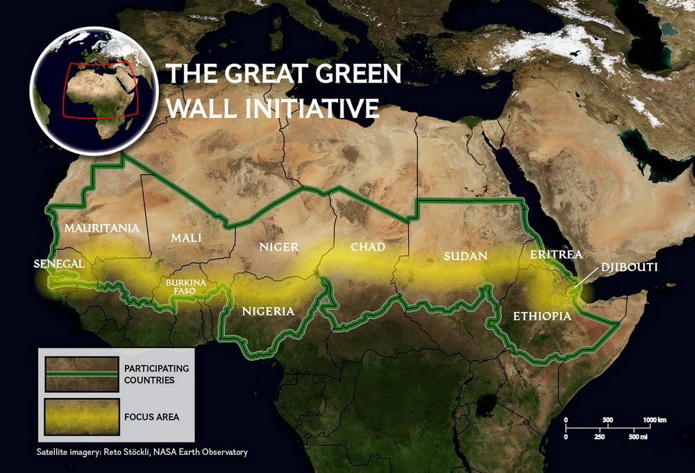 Did you know that 15% of the Great Green Wall in the Sahara has already been “built” - Sahara, Africa, Ecology