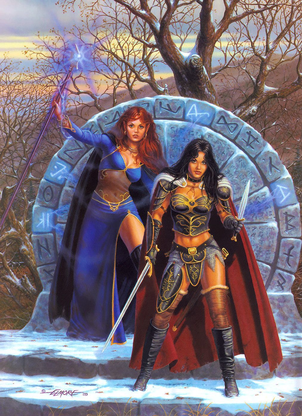 Artist Larry Elmore - Art, Fantasy, Fantasy, Girls, , Longpost