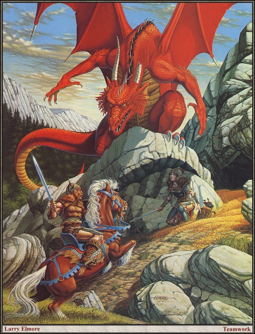 Artist Larry Elmore - Art, Fantasy, Fantasy, Girls, , Longpost