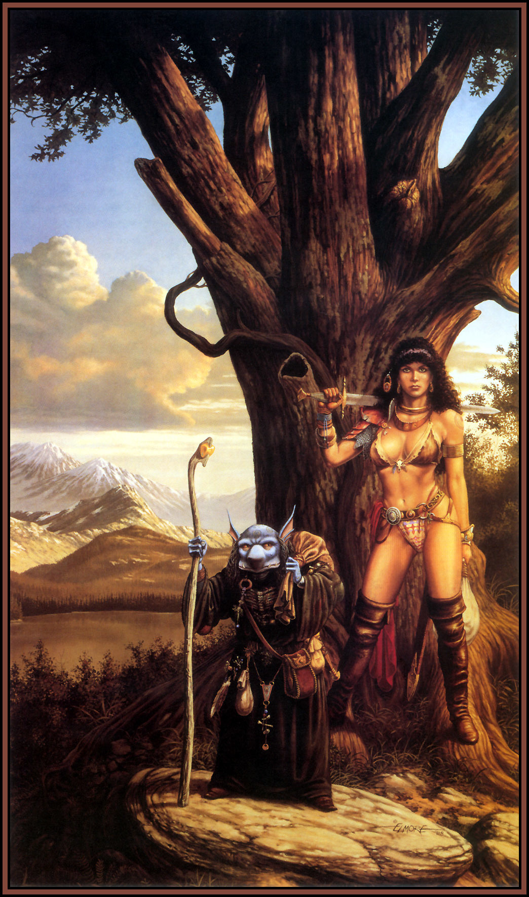 Artist Larry Elmore - Art, Fantasy, Fantasy, Girls, , Longpost