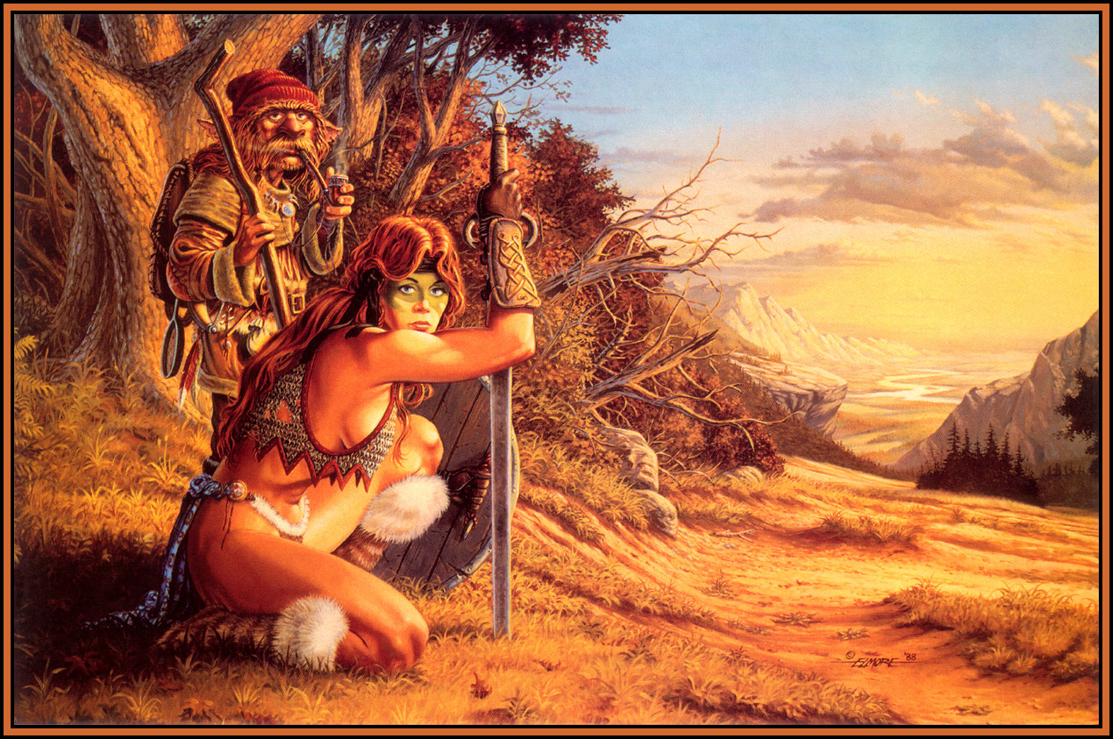 Artist Larry Elmore - Art, Fantasy, Fantasy, Girls, , Longpost