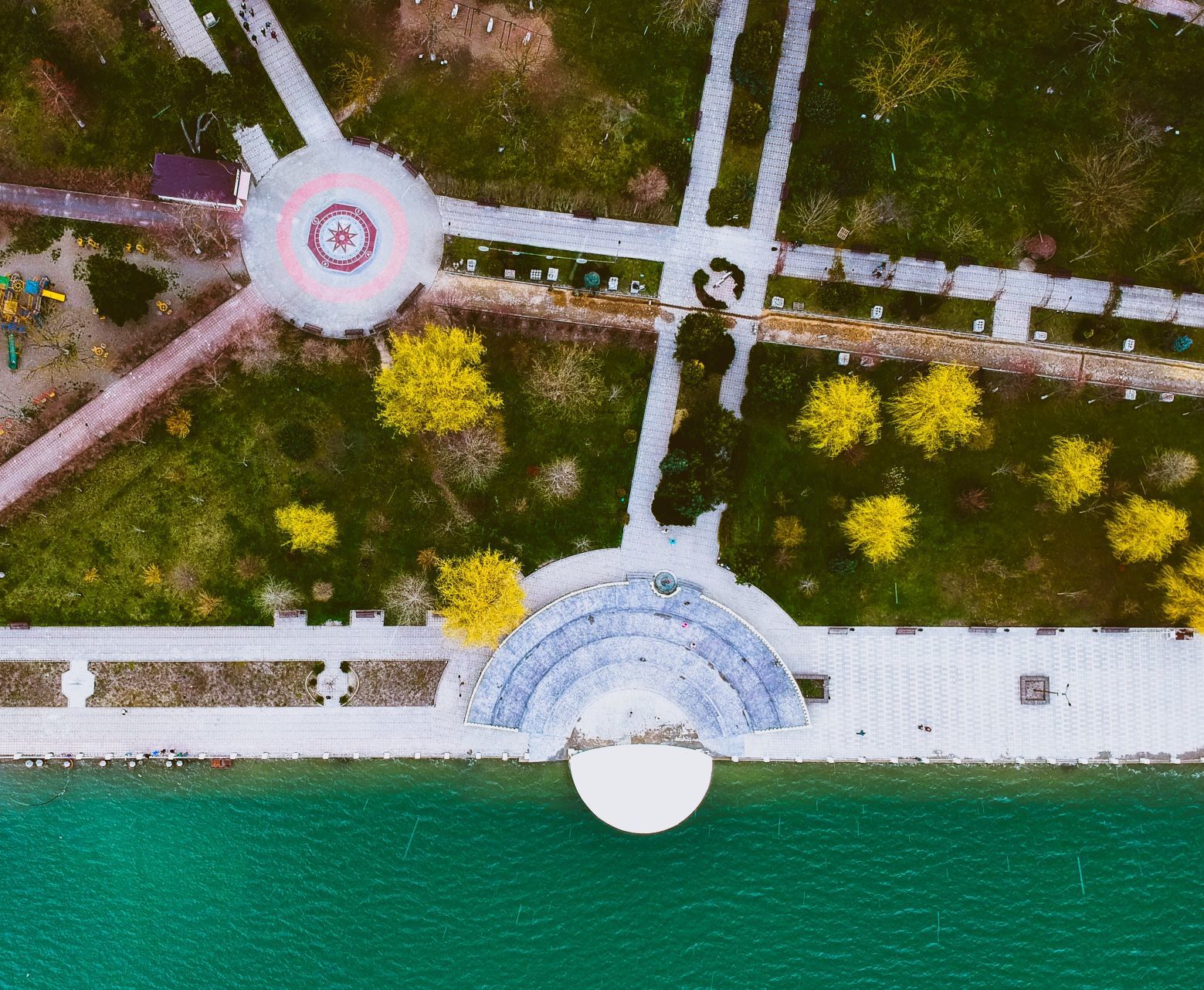 Abrau-Durso and Small Limanchik from a bird's eye view. - Abrau-Durso, Estuary, Drone, Quadcopter, Sea, Novorossiysk, Longpost