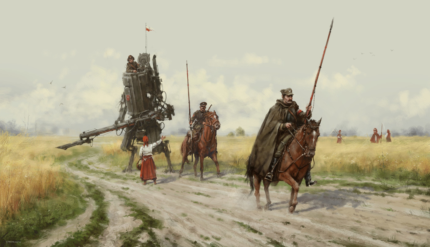 Художник Якуб Розальски (Jakub Rozalski) и его стимпанк - Художник, Стимпанк, Якуб Розальски, Арт, Длиннопост