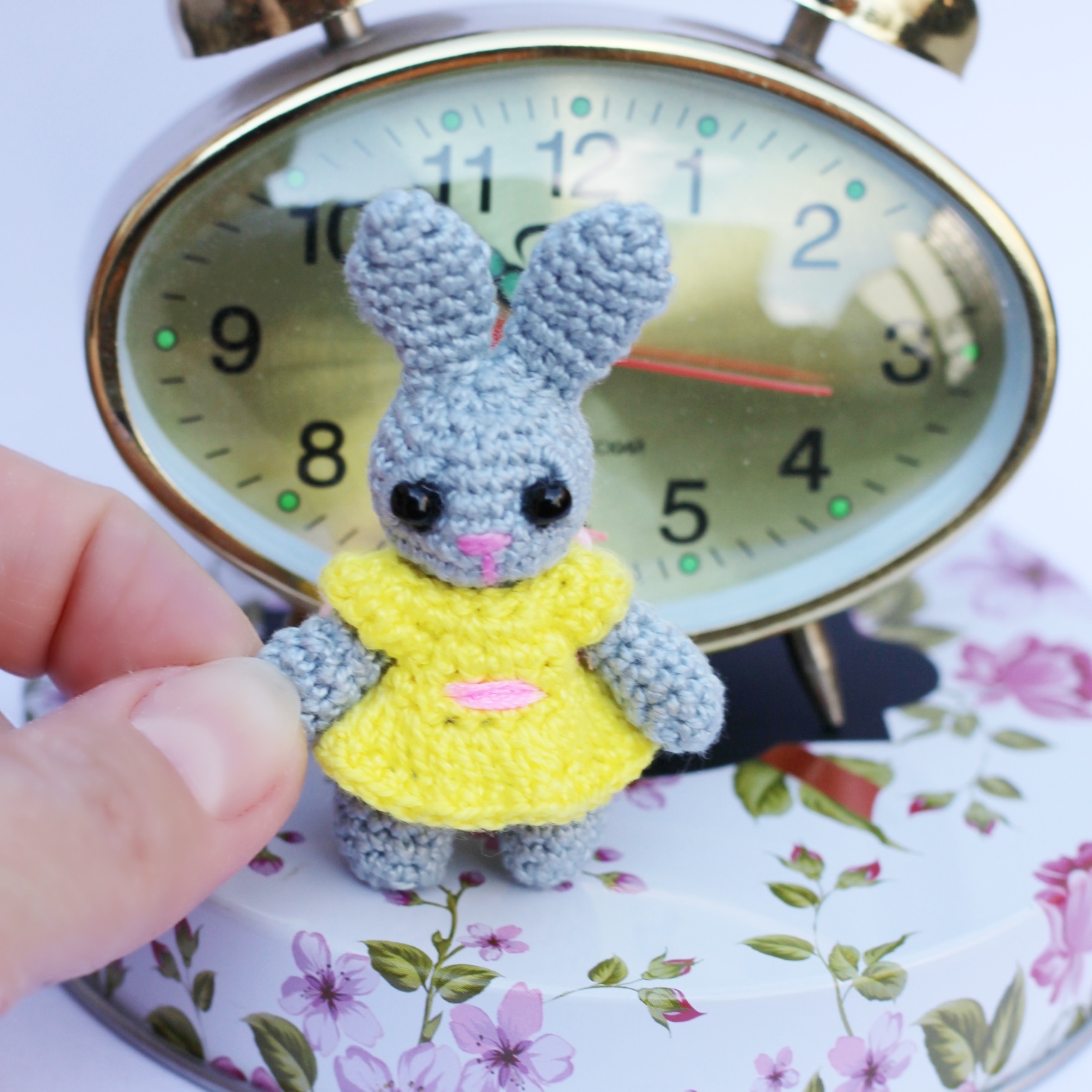 Master class Tiny Hare - My, Knitting, Crochet, Knitted toys, Needlework with process, Longpost