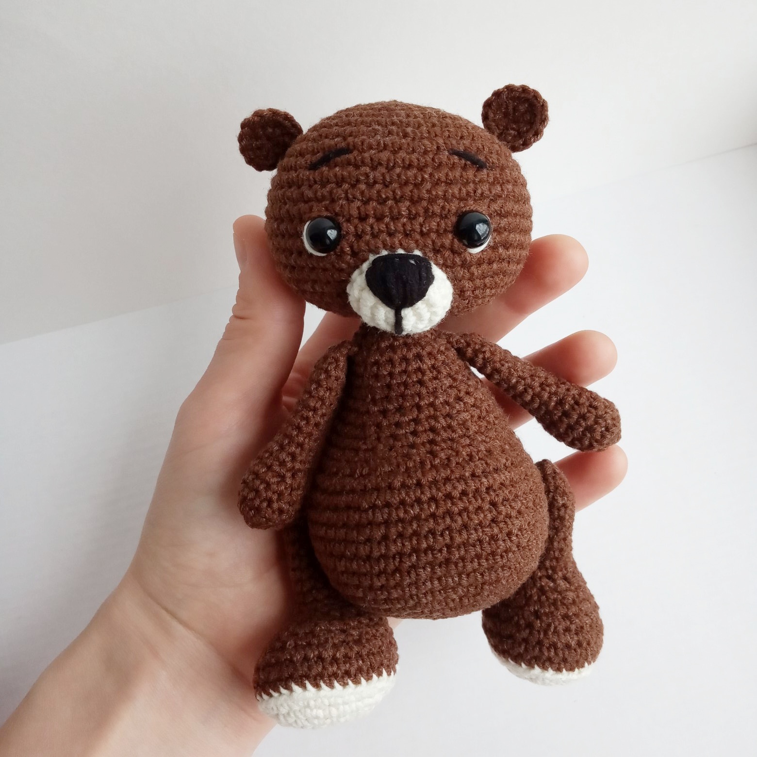 Mishutka - My, Crochet, Knitted toys, The Bears, , , Needlework without process, Longpost