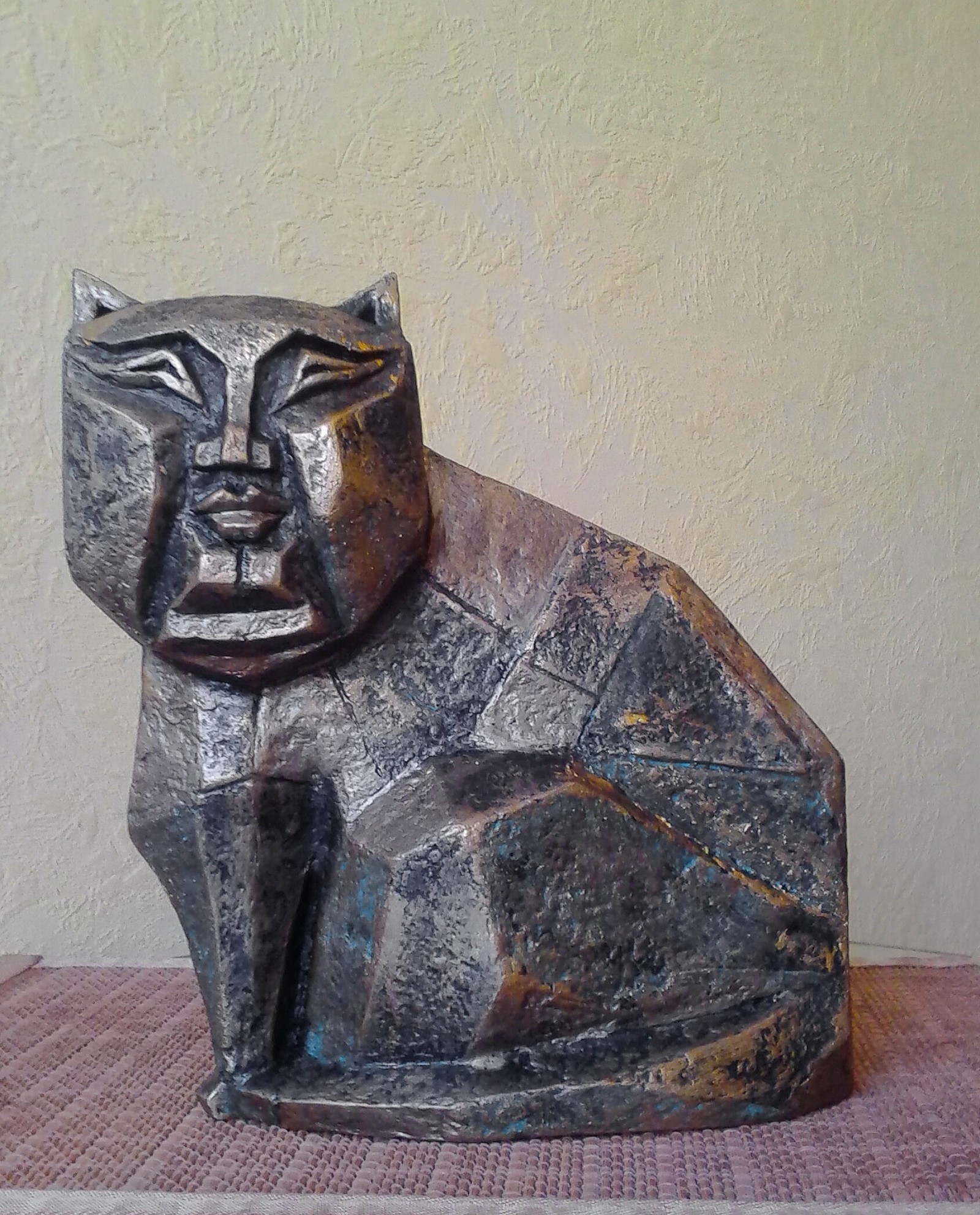 Cat Deputy - My, cat, Deputies, Papier mache, Sculpture, Handmade, Author's toy, Longpost