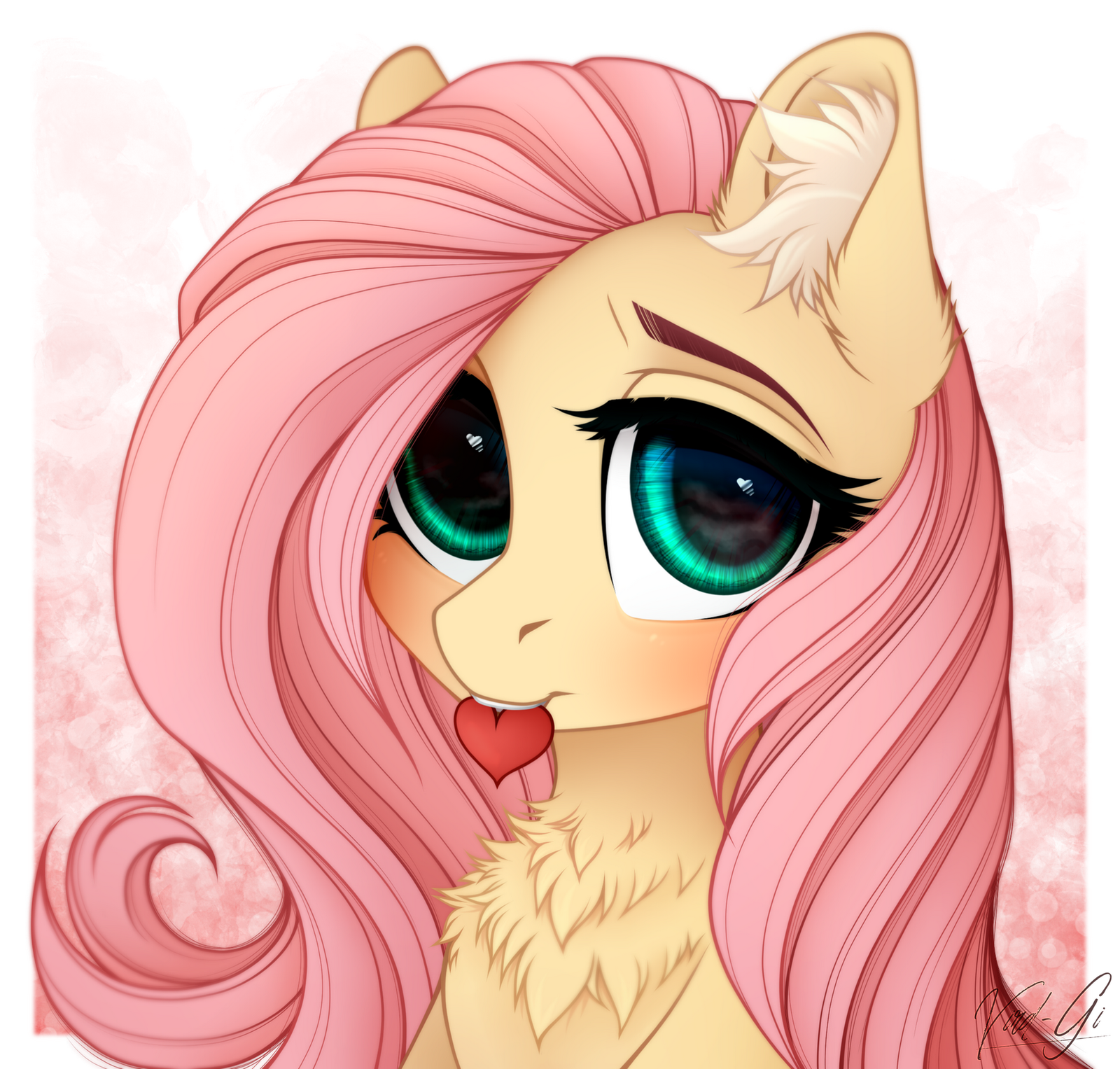 I will Love you Forever - My Little Pony, Fluttershy, Сердце, Rivamon, Vird-Gi