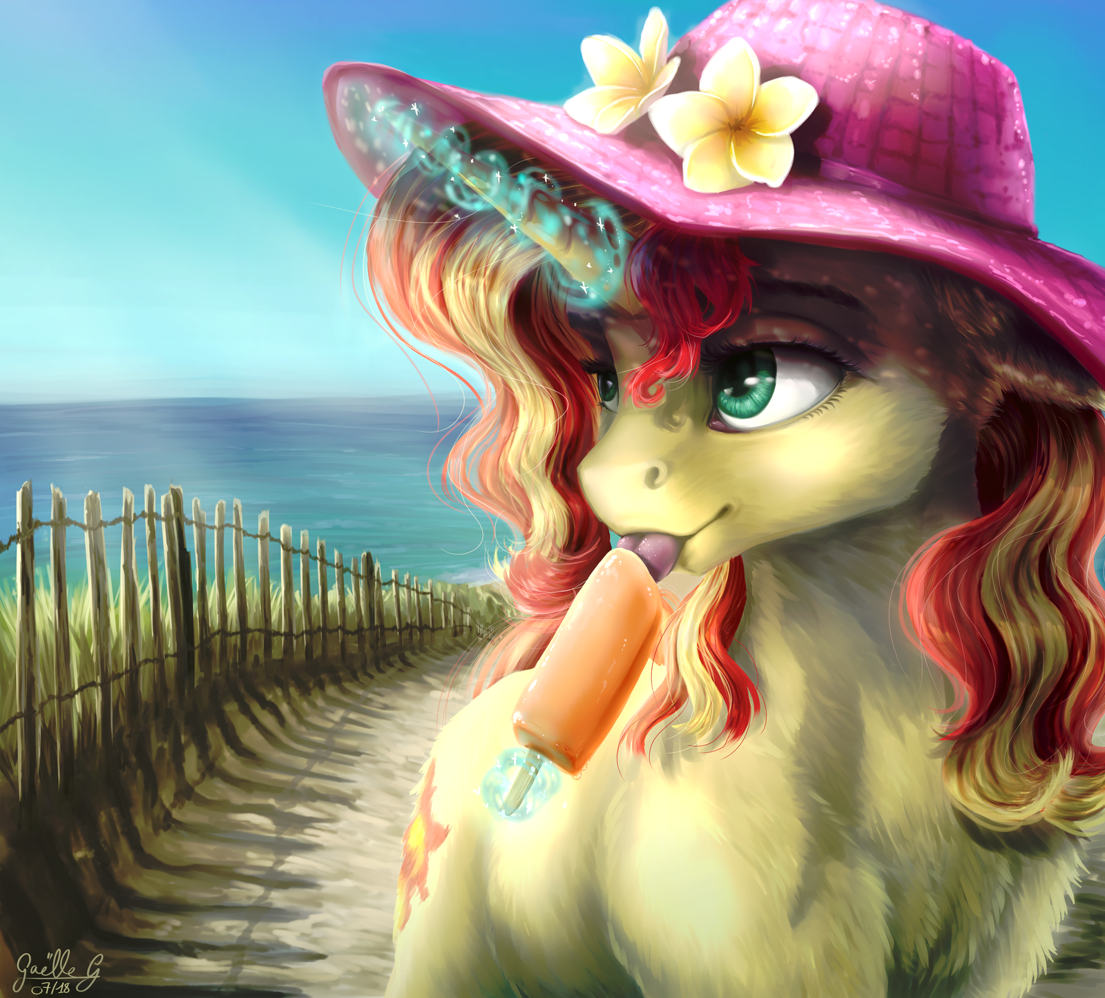 Summer Sunset - My little pony, Sunset shimmer, Summer, Ice cream, Gaelledragons