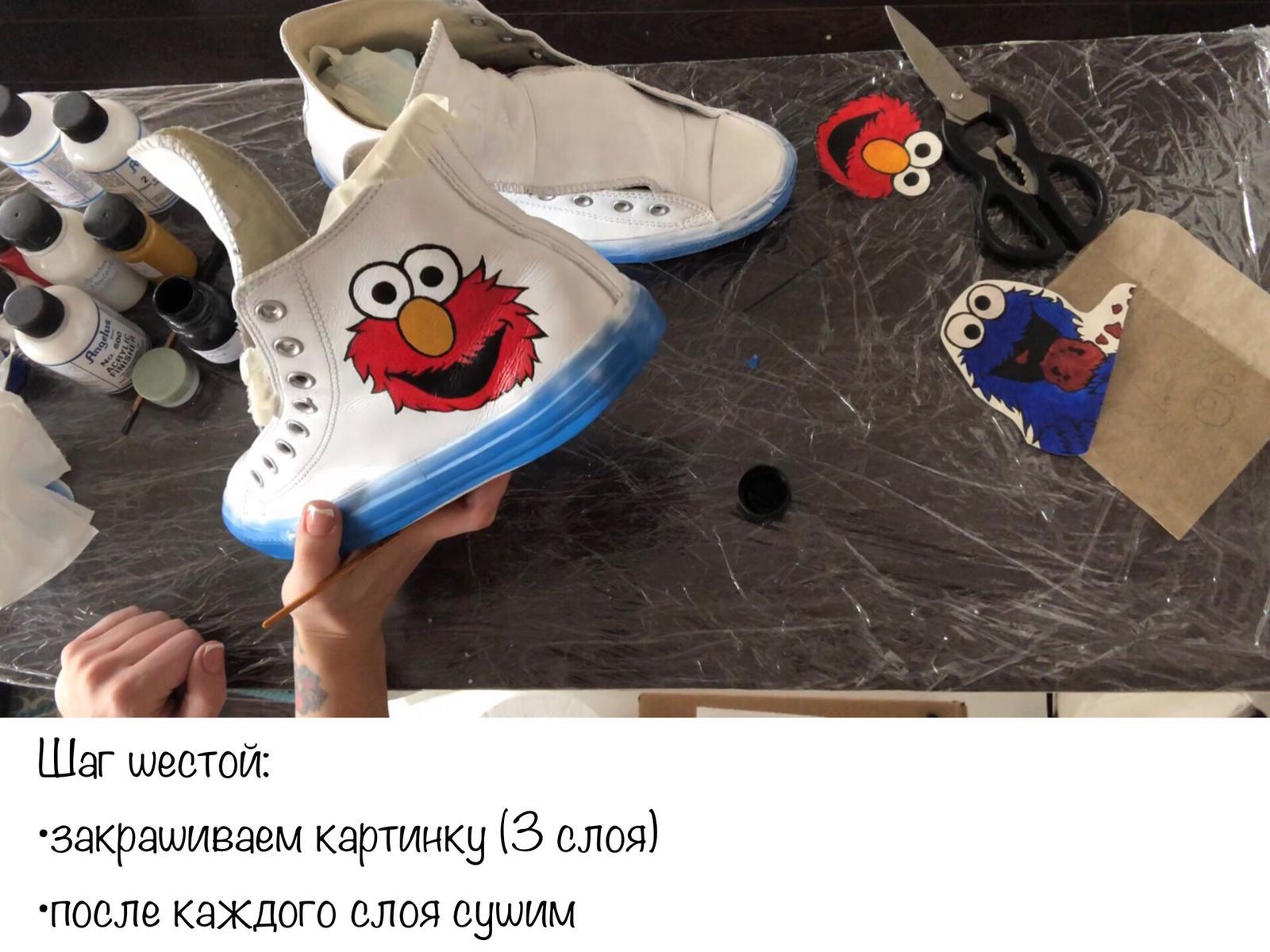 Конверсы Sesame Street - Моё, Обувь, Кеды, Длиннопост, Krisbokickz, Улица сезам, Cookie Monster, Elmo, Арт, Converse, Видео