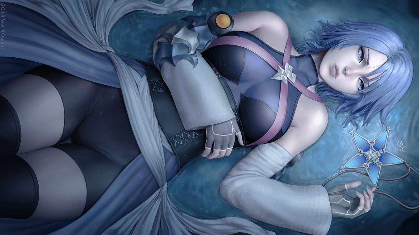 Aqua Art - Art, Sciamano240, Kingdom Hearts, Aqua, Girls