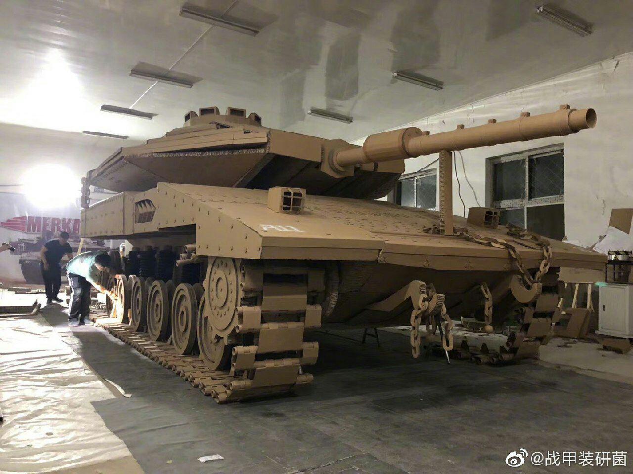 Chinese Merkava - Tanks, Merkava, Stand modeling, Cardboard, Longpost