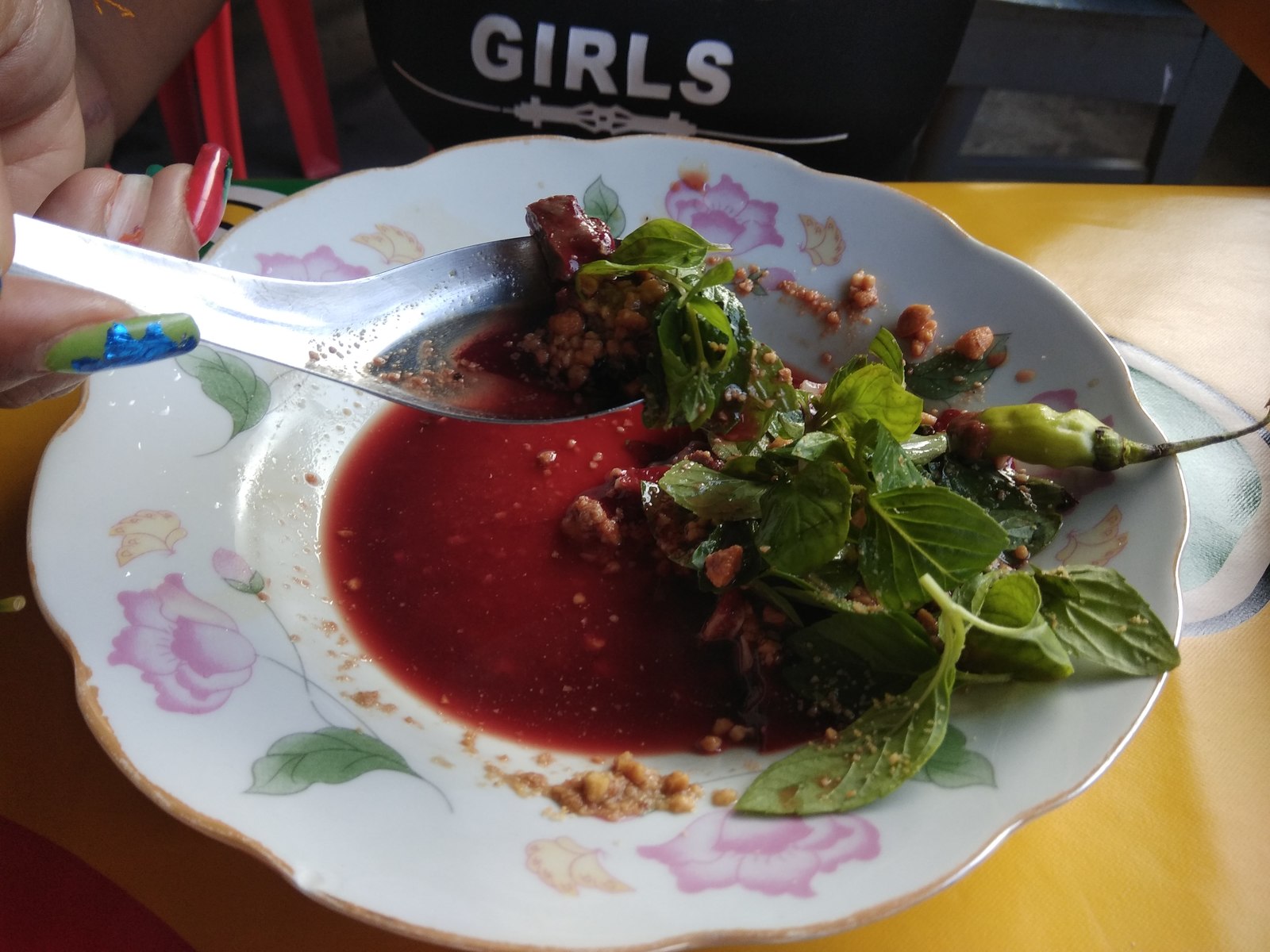 Just a borscht and a chicken)) - My, Food, Laos