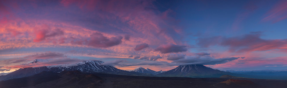 Kamchatka in panoramas - Kamchatka, Volcano, Nature, The photo, Longpost, Tolbachik Volcano, Mutnovsky Volcano, Gorely Volcano, Bezymianny Volcano, , Avachinsky volcano, Koryaksky Volcano, Vilyuchinsky volcano, Kisimen Volcano, Eruption