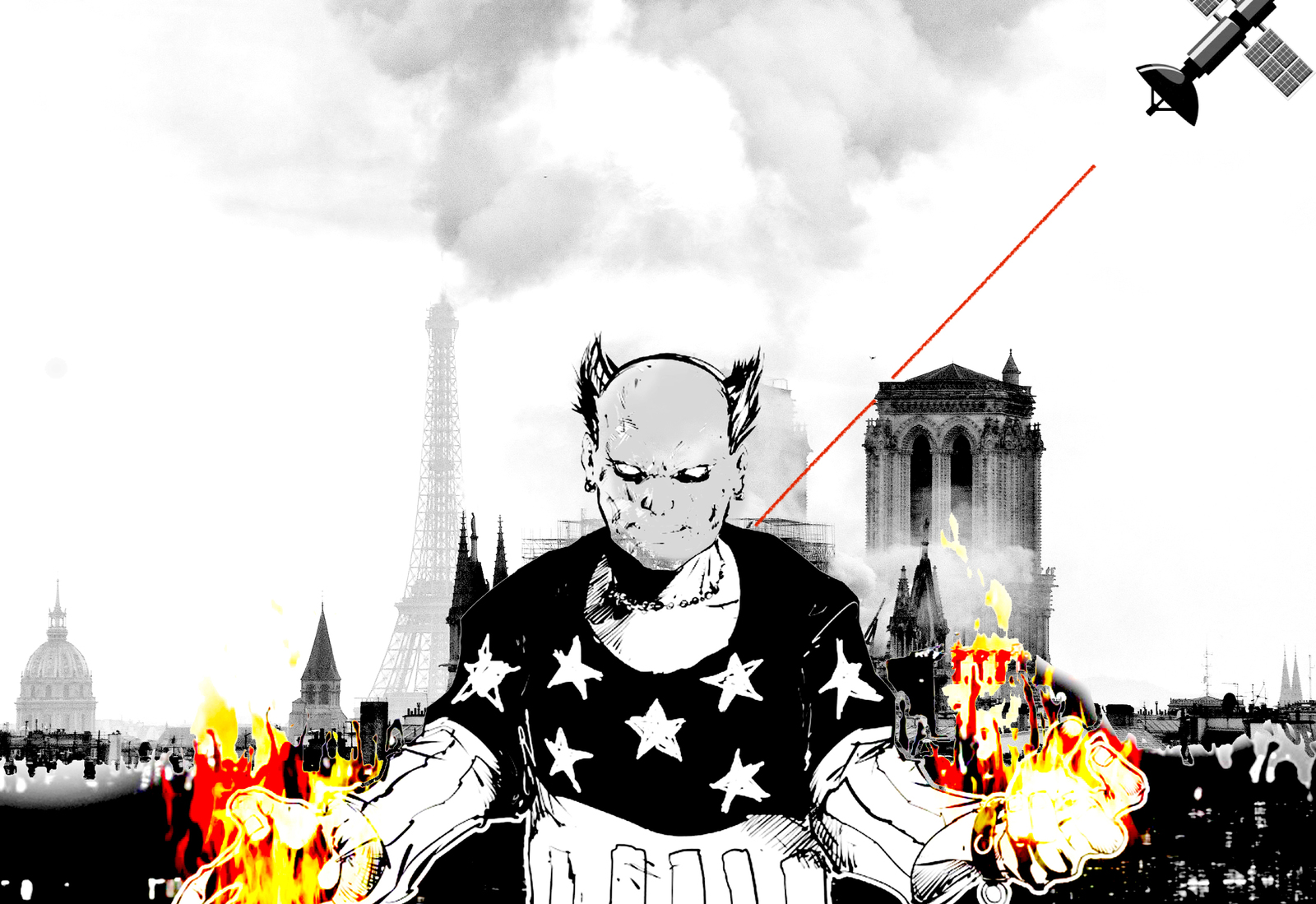 How Keith Flint's escape to Russia was prevented. - My, The prodigy, Keith Flint, Notre dame cathedral, Firestarter