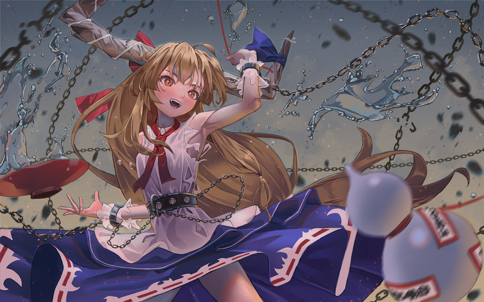 Ibuki Suika - Touhou, Ibuki Suika, Anime Art, Аниме, Не аниме, Maachi