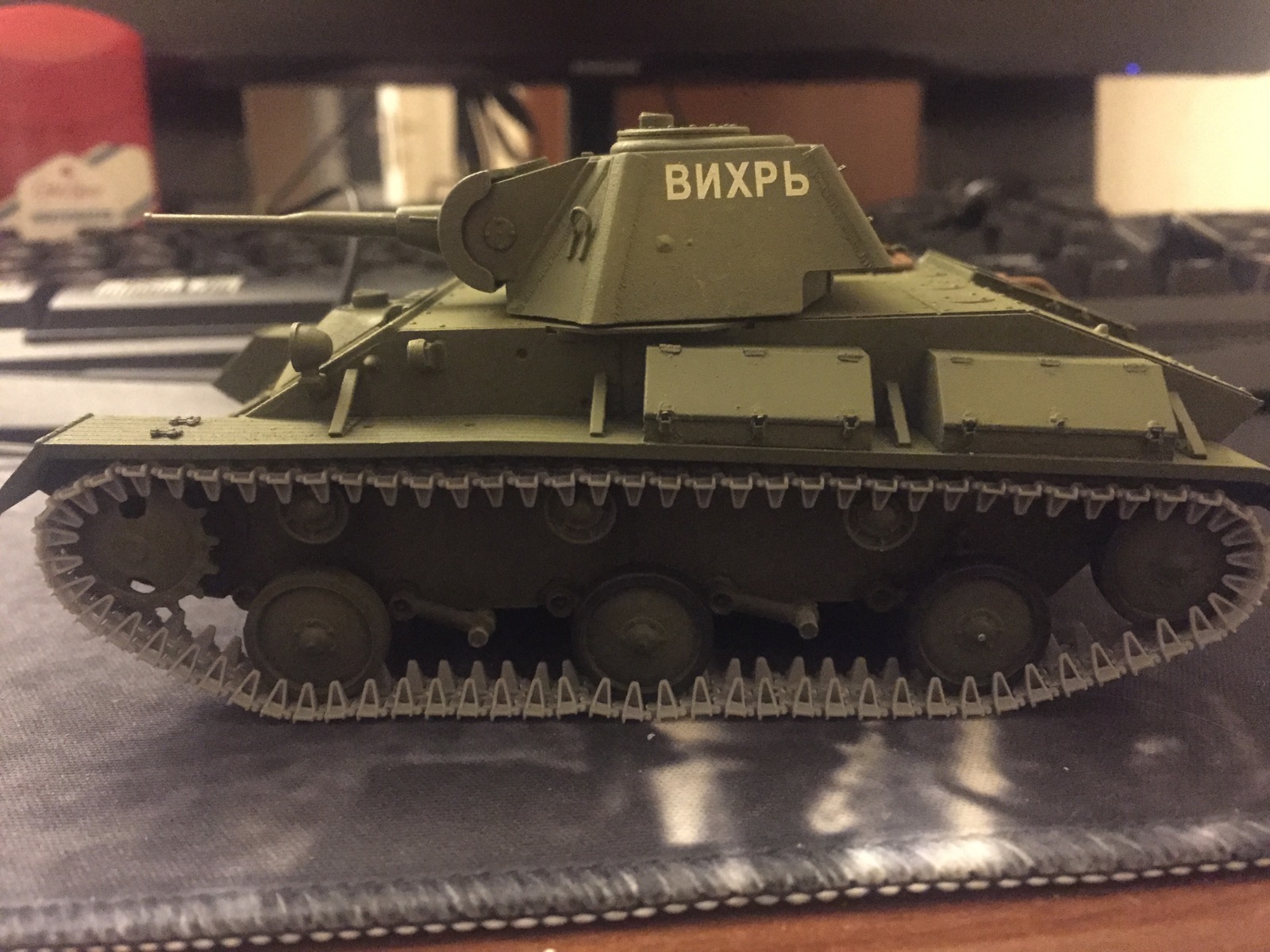 Т-70М в масштабе 1:35 от Miniart - Моё, БТТ, Стендовый моделизм, 1:35, СССР, Великая Отечественная война, Сборка, Покраска, т-70м, Длиннопост