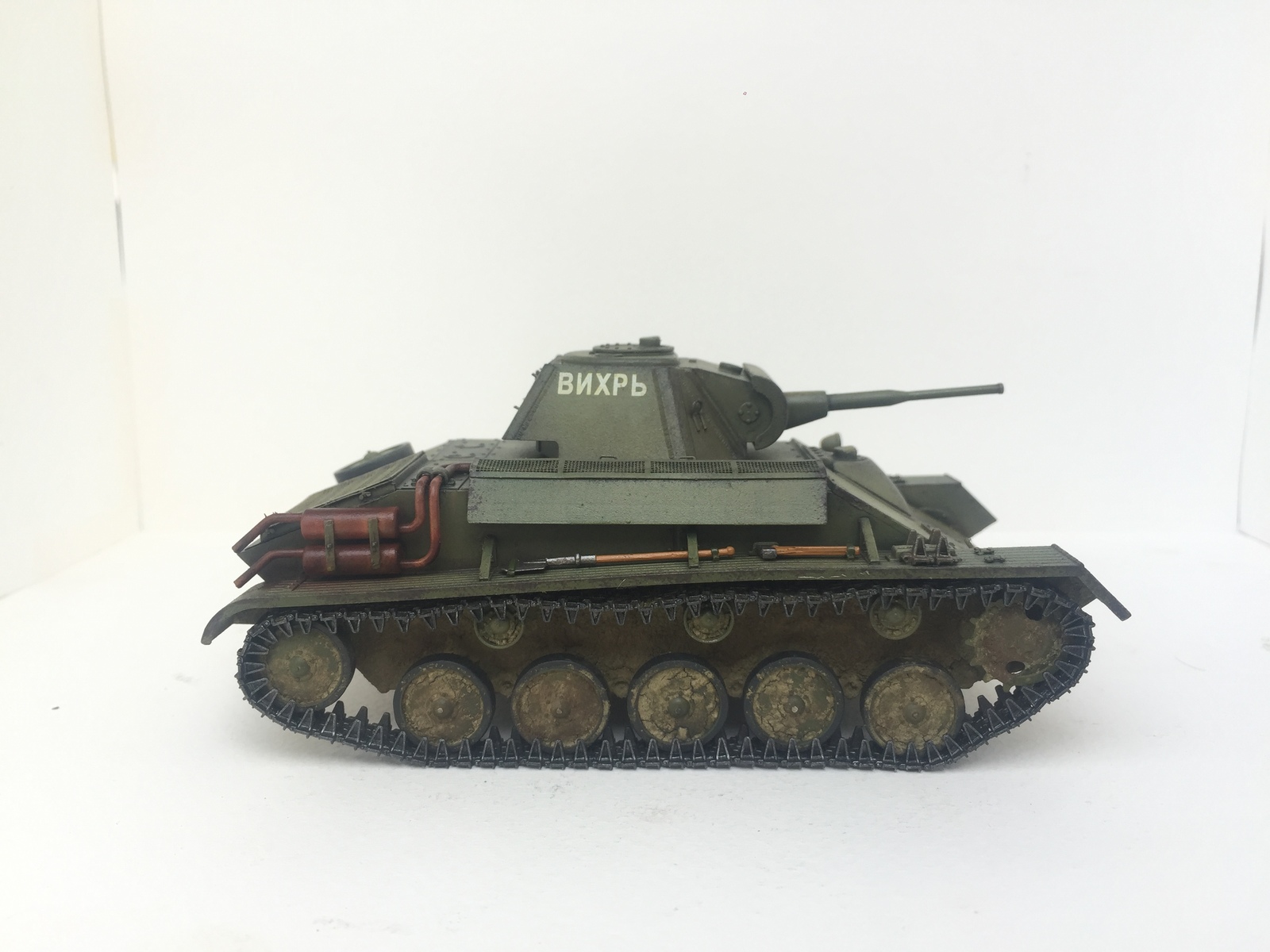 Т-70М в масштабе 1:35 от Miniart - Моё, БТТ, Стендовый моделизм, 1:35, СССР, Великая Отечественная война, Сборка, Покраска, т-70м, Длиннопост