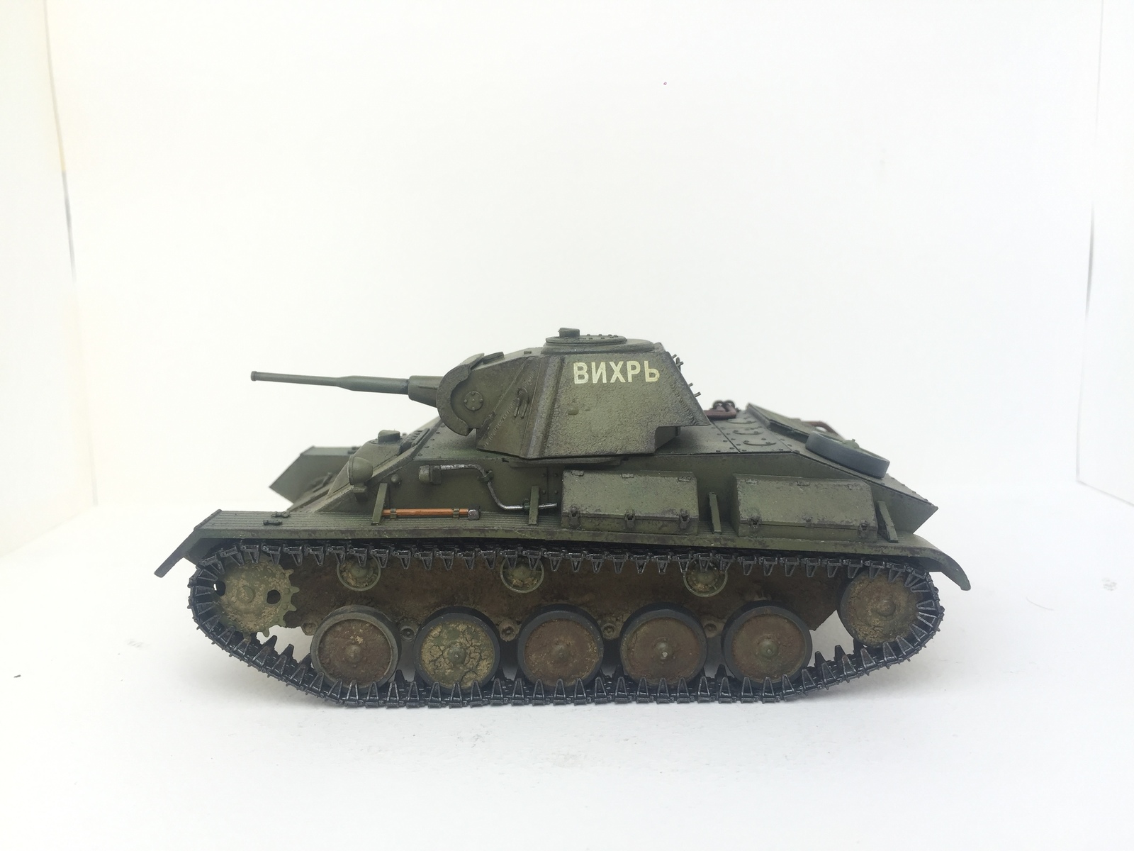 Т-70М в масштабе 1:35 от Miniart - Моё, БТТ, Стендовый моделизм, 1:35, СССР, Великая Отечественная война, Сборка, Покраска, т-70м, Длиннопост