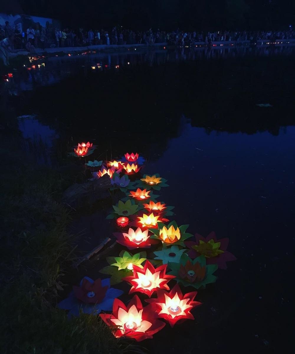 Water Lantern Festival in St. Petersburg - The festival, Water lanterns, Longpost