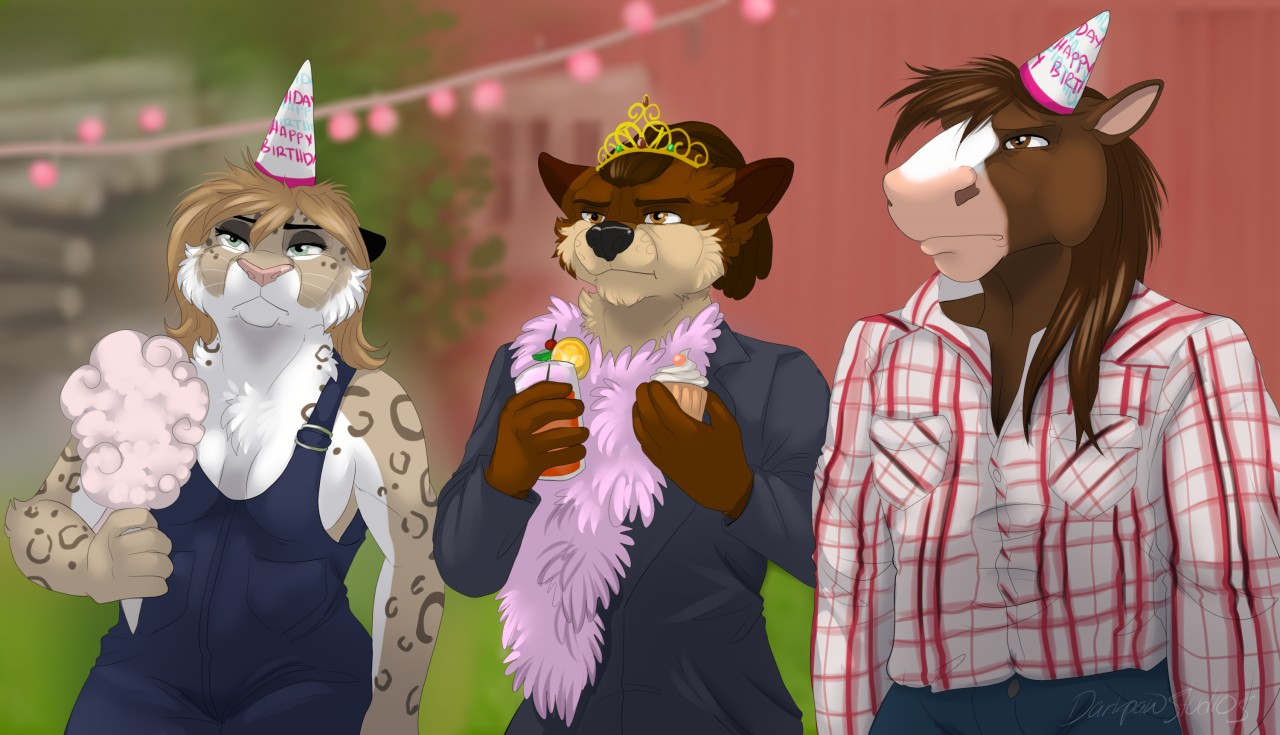 Super Soft Birthday - Фурри, Furry Art, Furry Canine, Furry Feline, Furry Horse, Kammi-Lu, Furry equidae