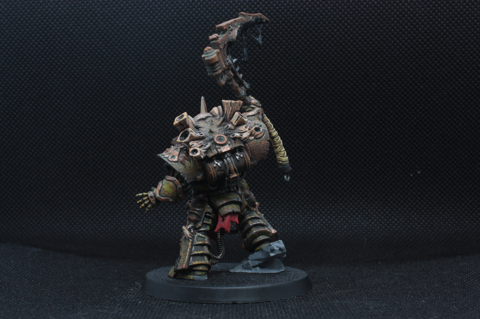 Typhus - Lord of the first Great Plague Company - My, Warhammer 40k, Warhammer 30k, Miniature, Painting miniatures, Death guard, Hobby, Longpost