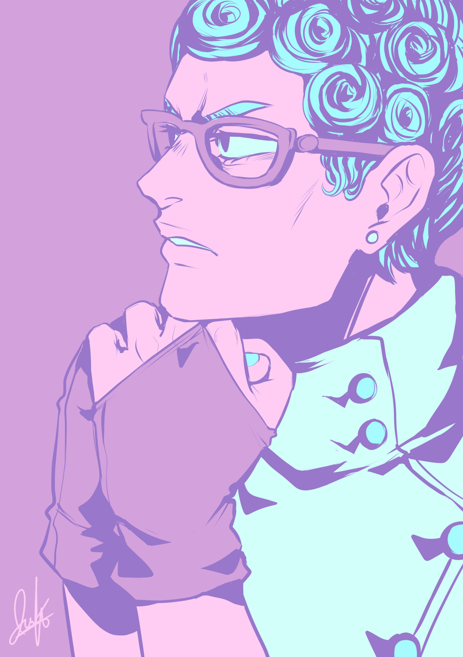 Ghiaccio - Jojos bizarre adventure, Vento aureo, Anime, Anime art, 