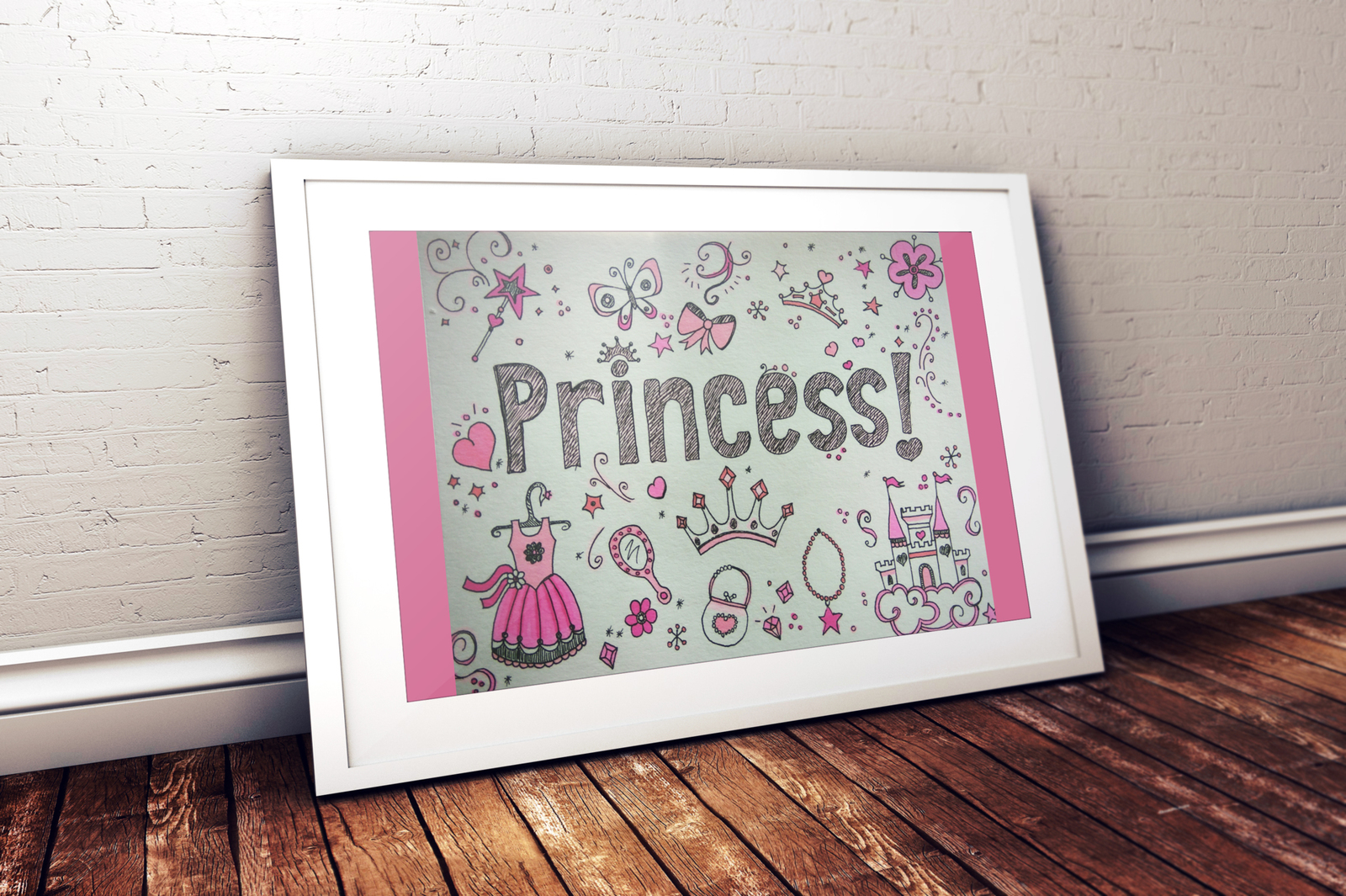 Princess - My, Princess, Sket, Drawing, Alcohol markers, Poster, Longpost