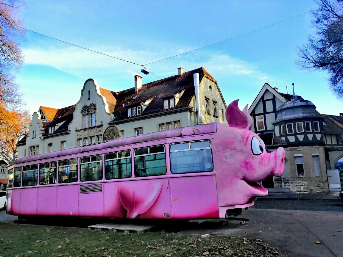 Mood Tram - My, Tram, Germany, Stuttgart, Pig, Museum