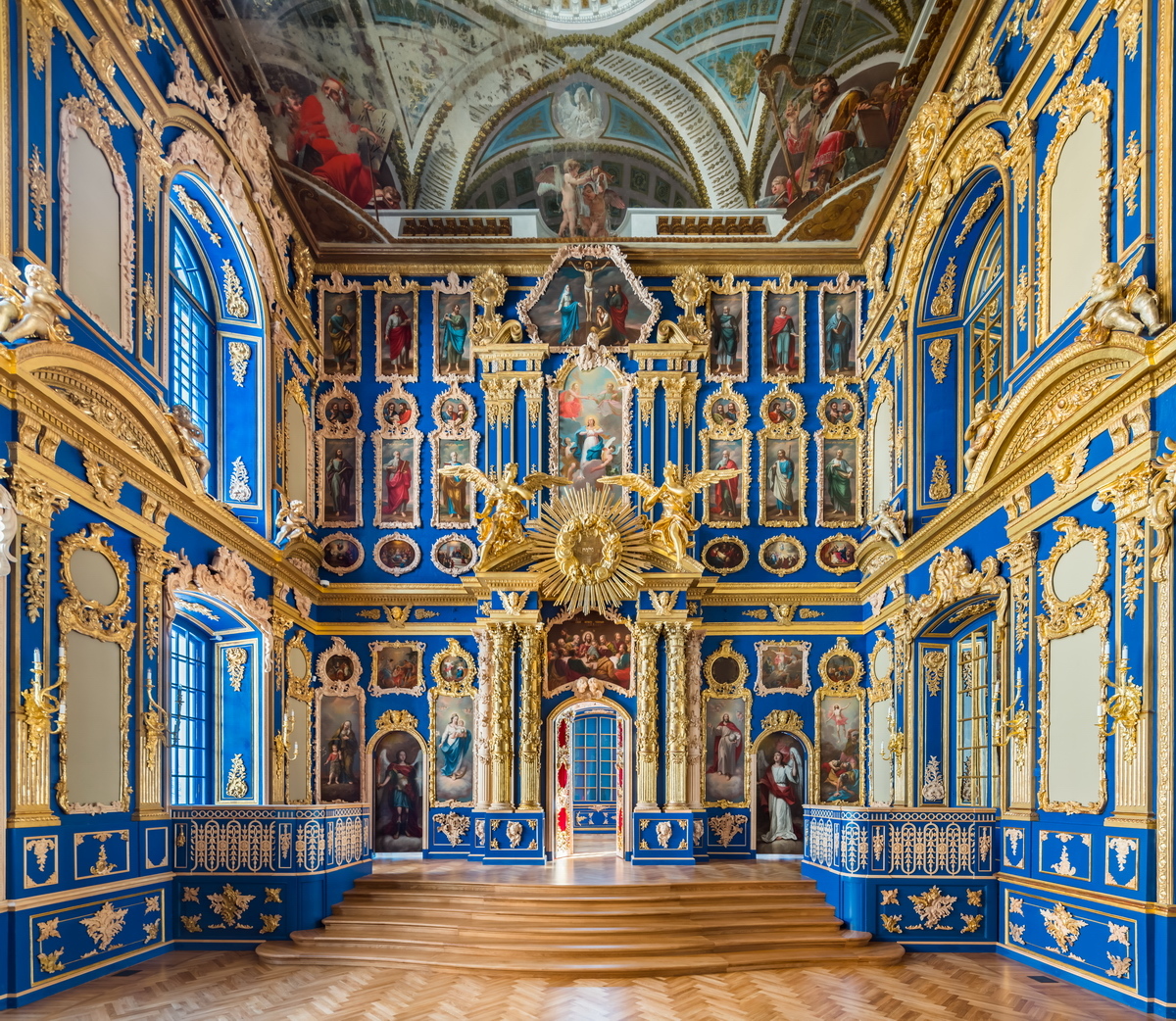 Church of the Resurrection of Christ (house church of the Catherine Palace) - My, Castle, Belimov-Gushchin, Christianity, Religion, Longpost, Tsarskoe Selo, Church, Architecture