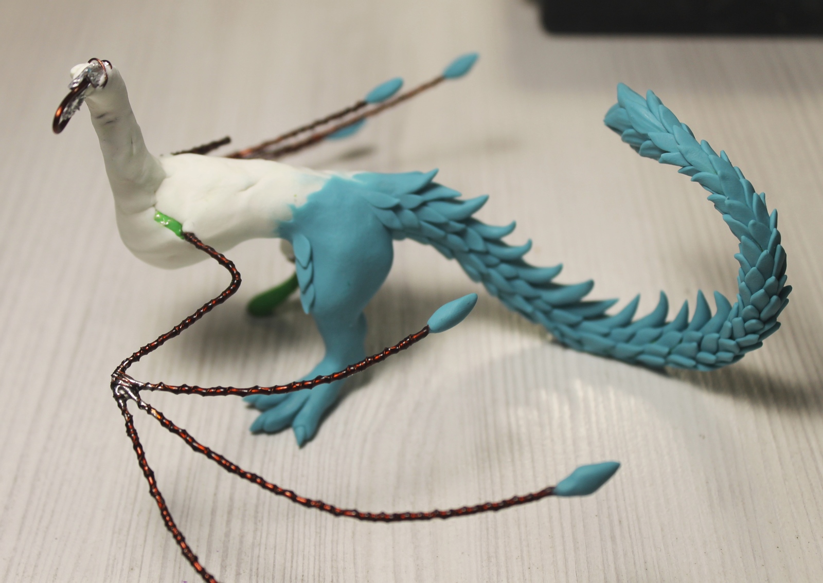 Sea wyvern (with sculpting process) - My, Needlework with process, Needlework, Polymer clay, Лепка, The Dragon, Wyvern, Longpost