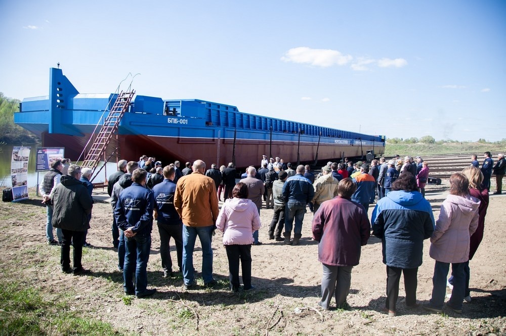 SZ Port Kolomna launched a new barge for the Marine Rescue Service - Kolomna, , Barge, , Russia, Production, Russian production, news