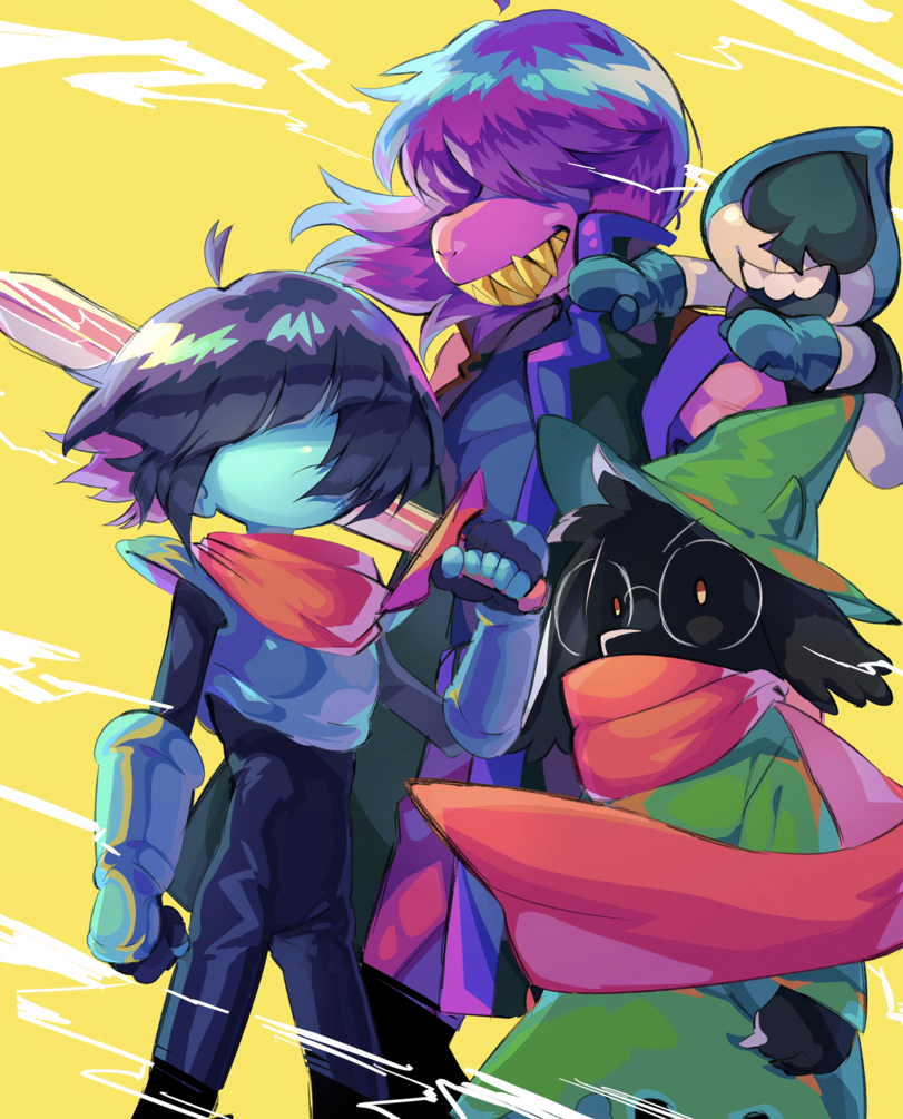 Fun Gang - Deltarune, Kris, Susie, Ralsei, Lancer