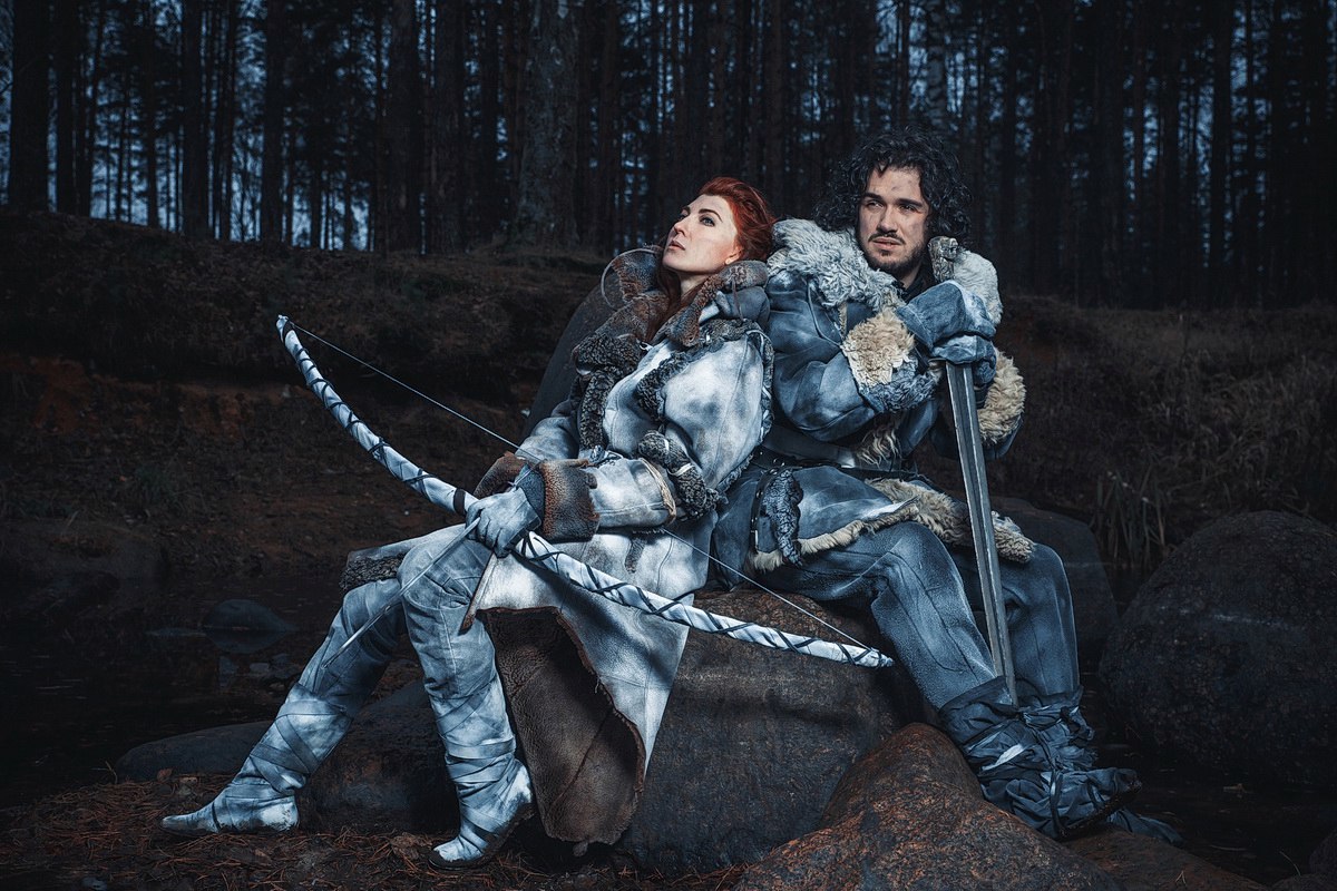 John Snow / Ygritte - Game of Thrones cosplay - Game of Thrones, Jon Snow, Cosplay, Serials, Longpost, Ygritte